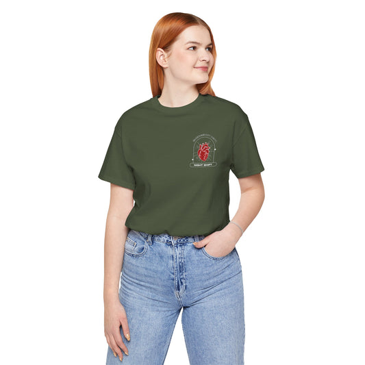 Emergency Department Printed Unisex Tee - Casual Comfort, Gift for Heart Lovers, Everyday Wear, Unique Style, Casual T-Shirt