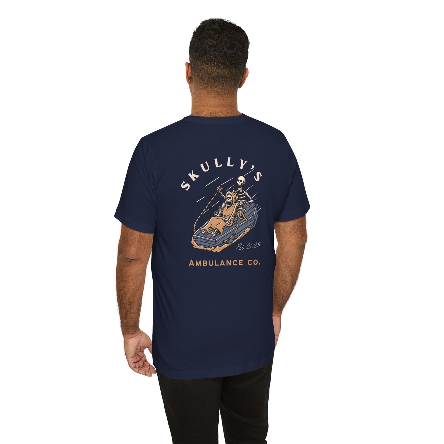 Skully’s Ambulance Co.| First Responder | Paramedic tshirt | EMT | skeleton shirt
