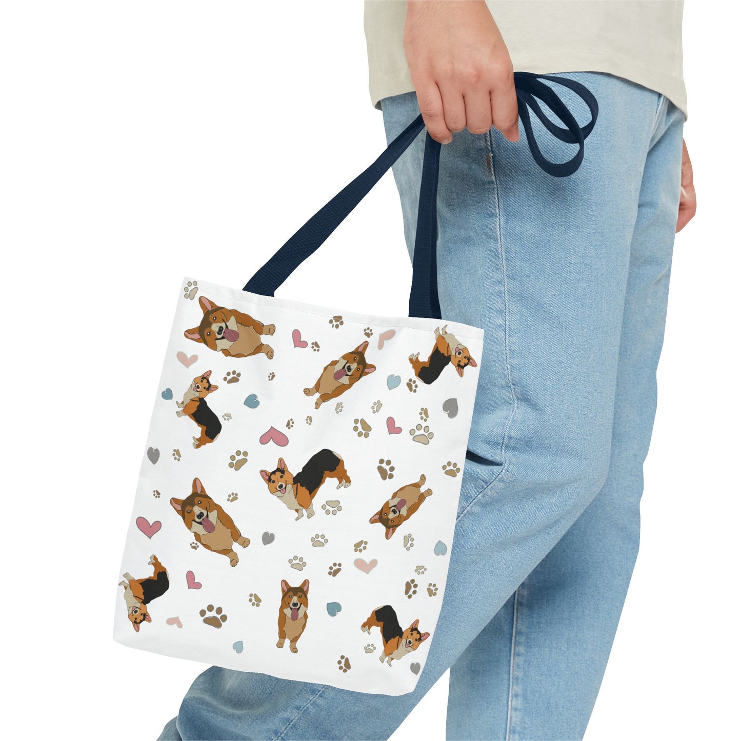 Playful Corgi Tote Bag – Perfect for Dog Lovers