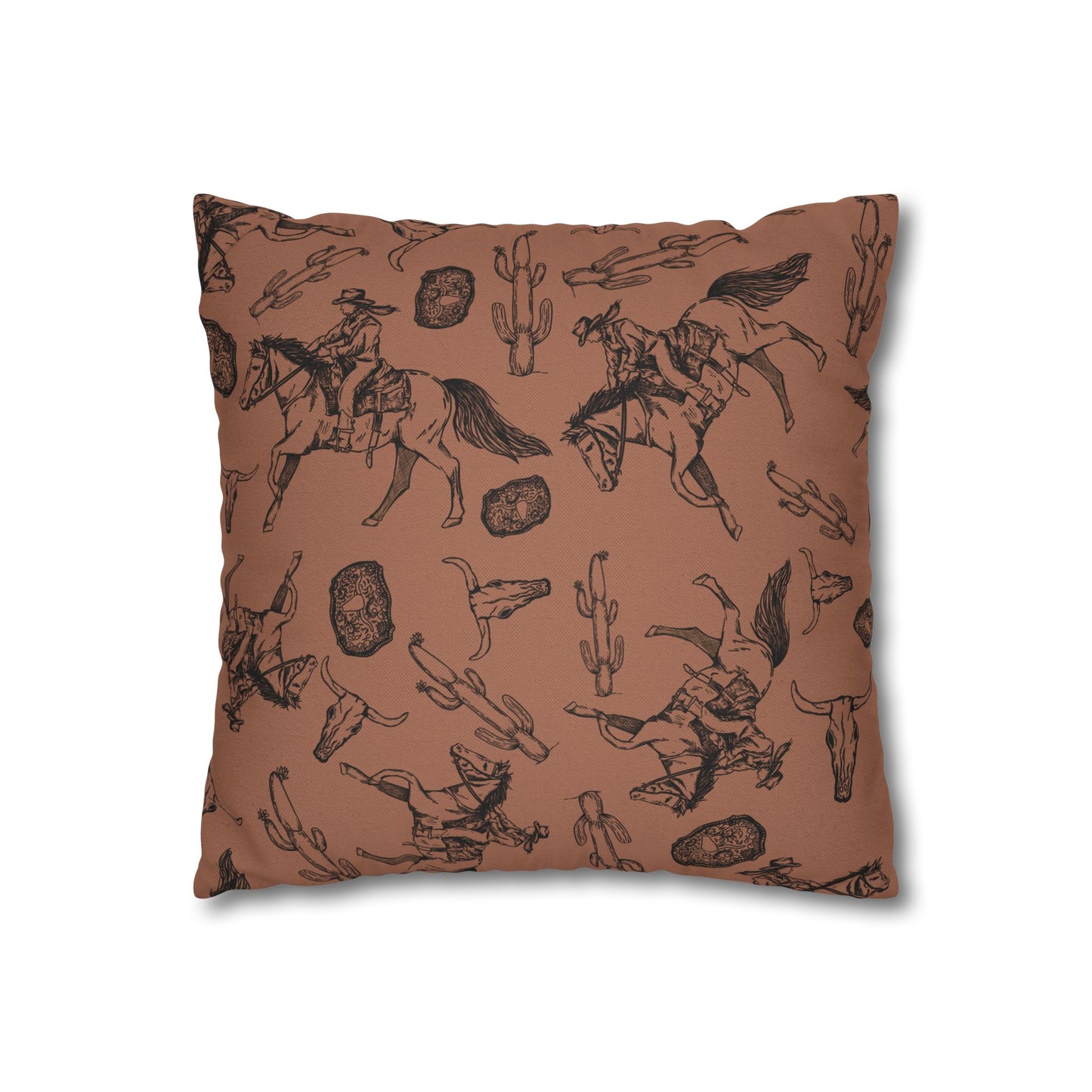 Rustic Cowboy Print Pillowcase – Western Home Decor Accent