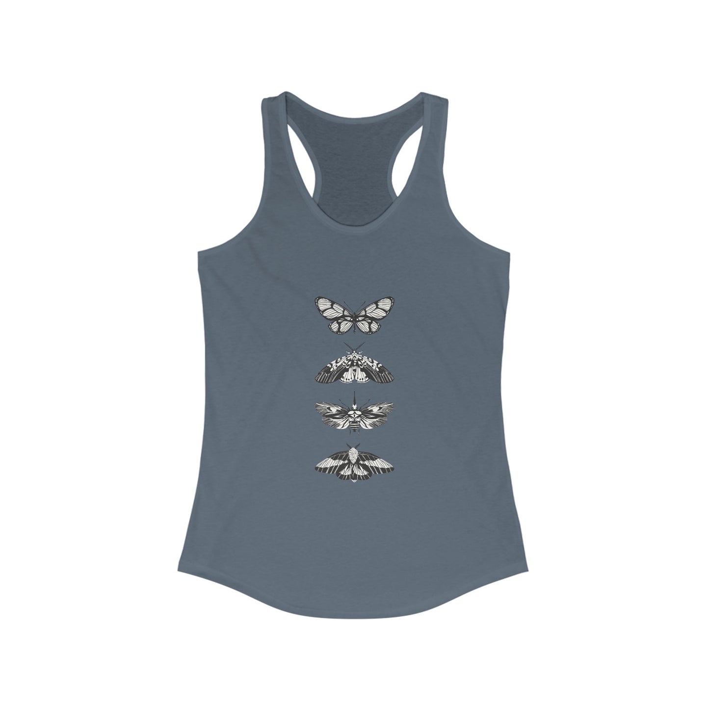 Women's Butterfly Graphic Racerback Tank - Ideal for Summer & Casual Look