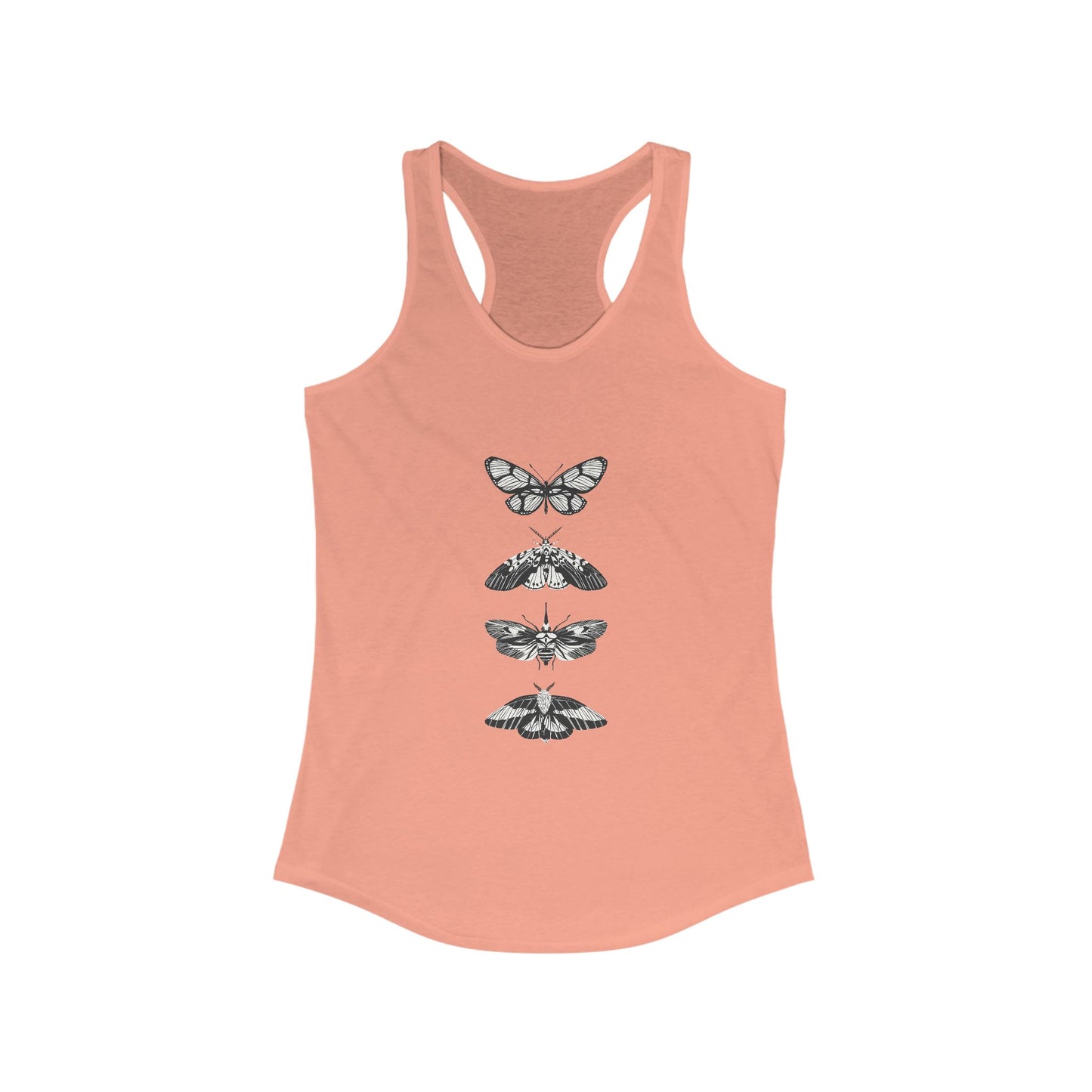 Women's Butterfly Graphic Racerback Tank - Ideal for Summer & Casual Look