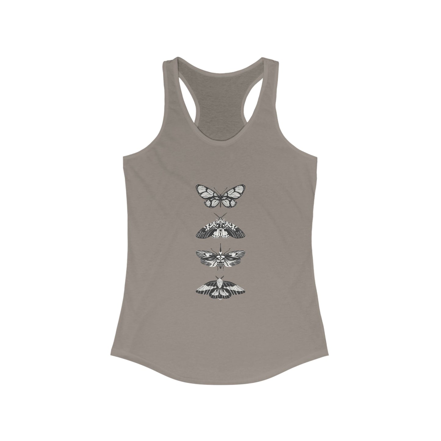 Women's Butterfly Graphic Racerback Tank - Ideal for Summer & Casual Look