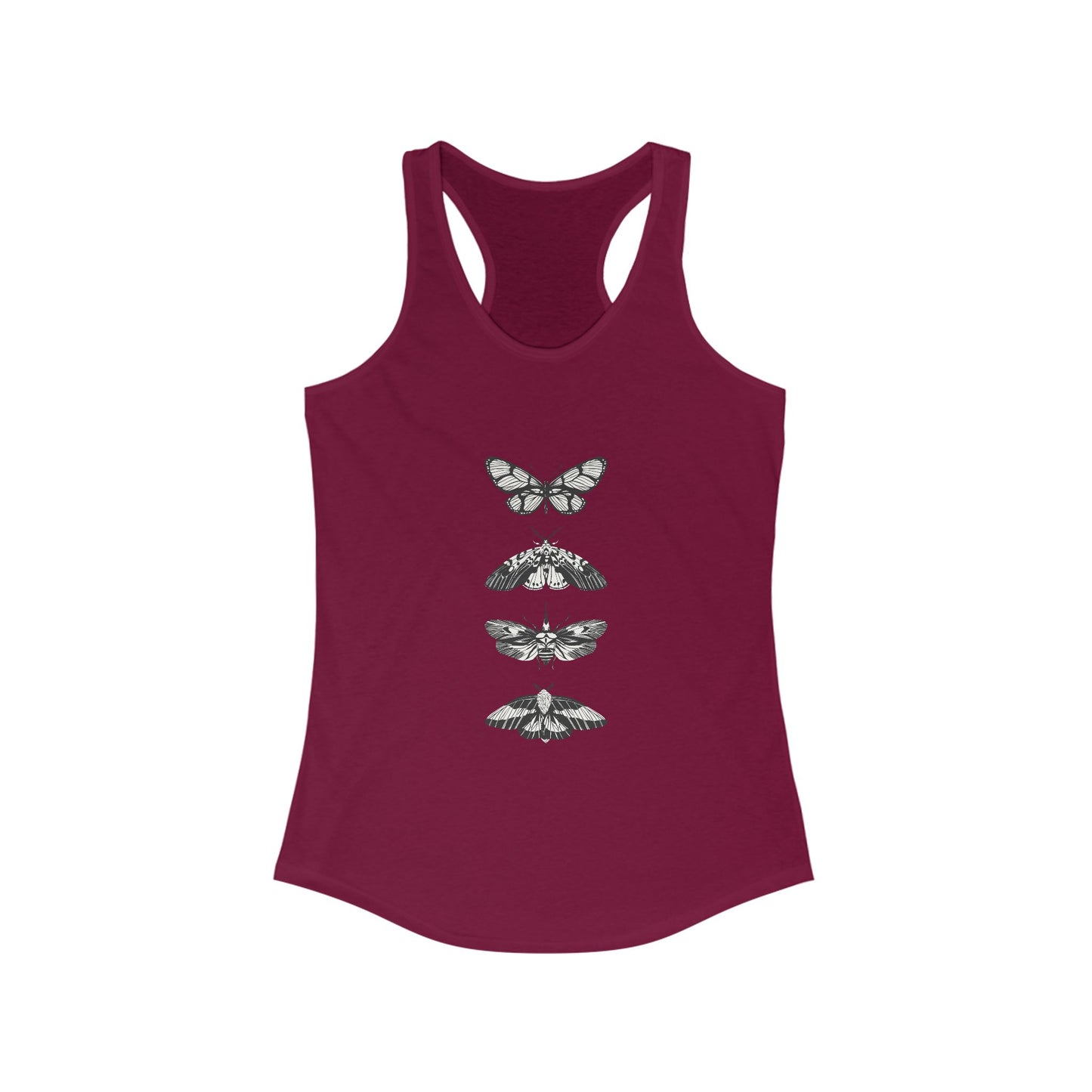 Women's Butterfly Graphic Racerback Tank - Ideal for Summer & Casual Look