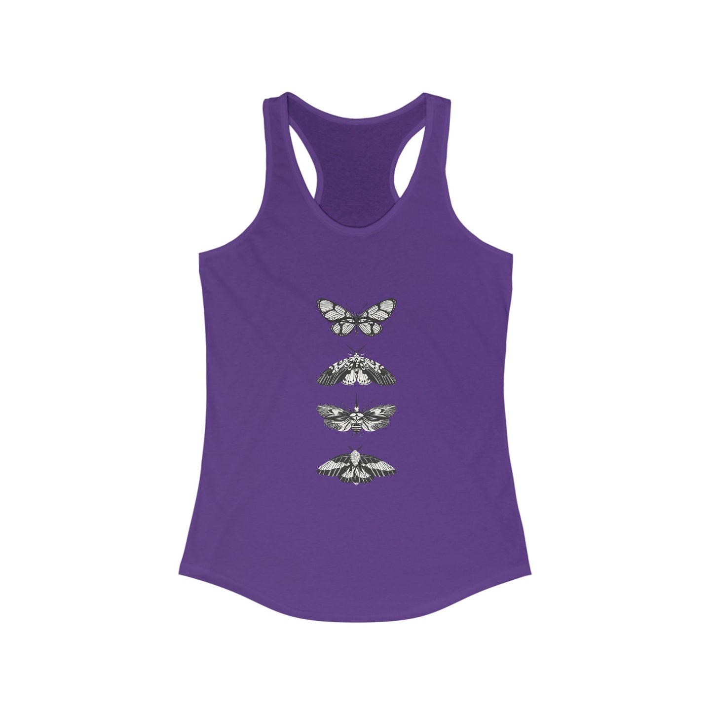 Women's Butterfly Graphic Racerback Tank - Ideal for Summer & Casual Look