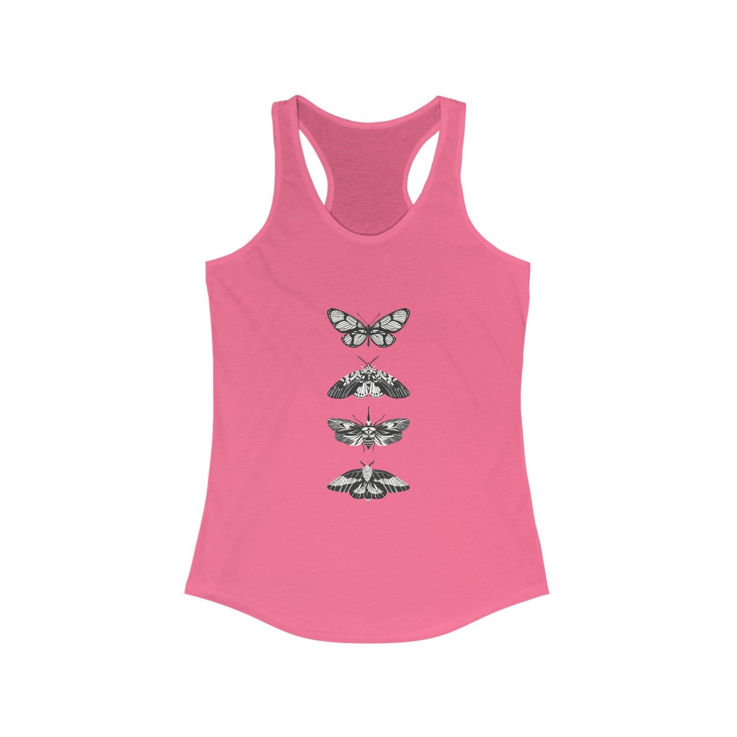 Women's Butterfly Graphic Racerback Tank - Ideal for Summer & Casual Look