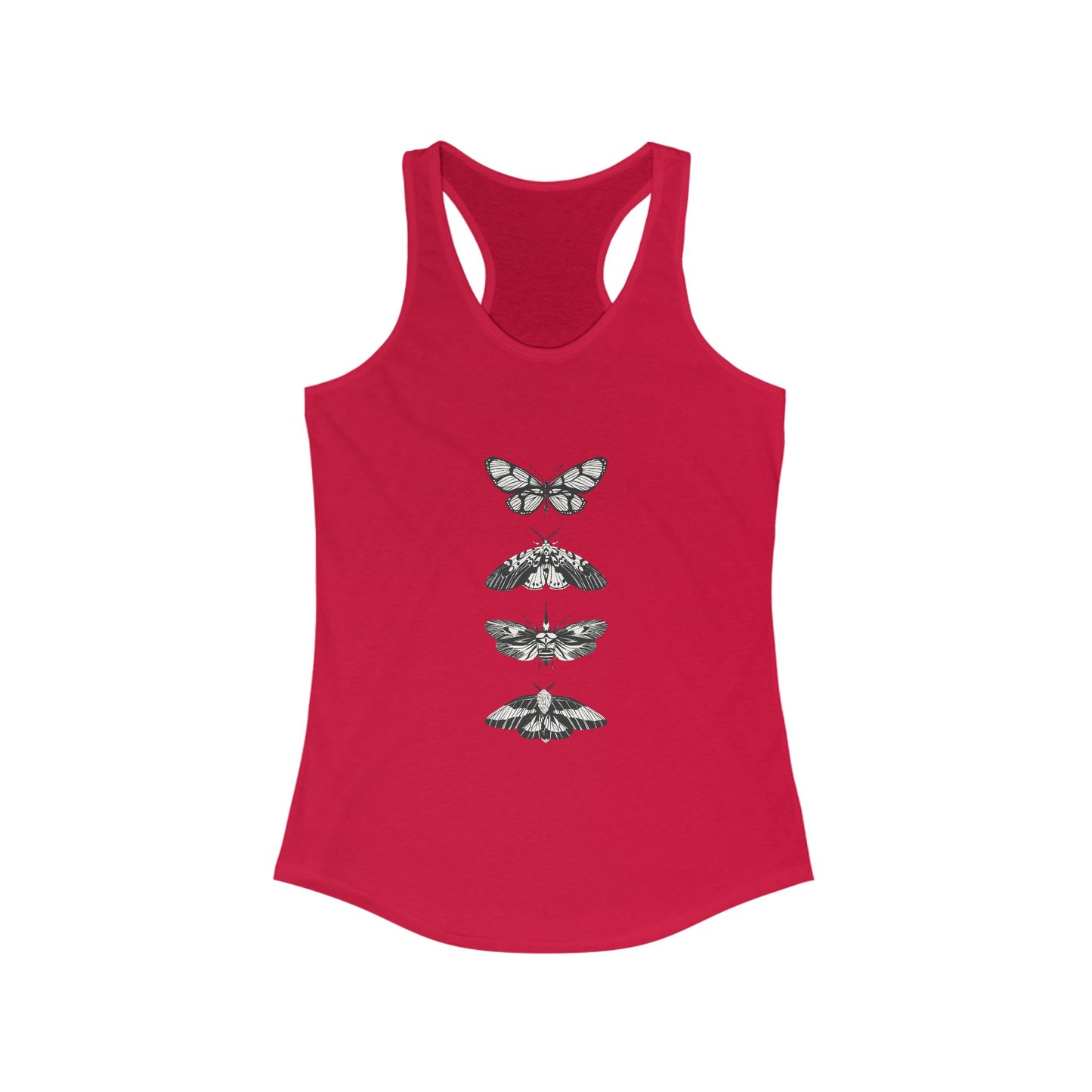 Women's Butterfly Graphic Racerback Tank - Ideal for Summer & Casual Look
