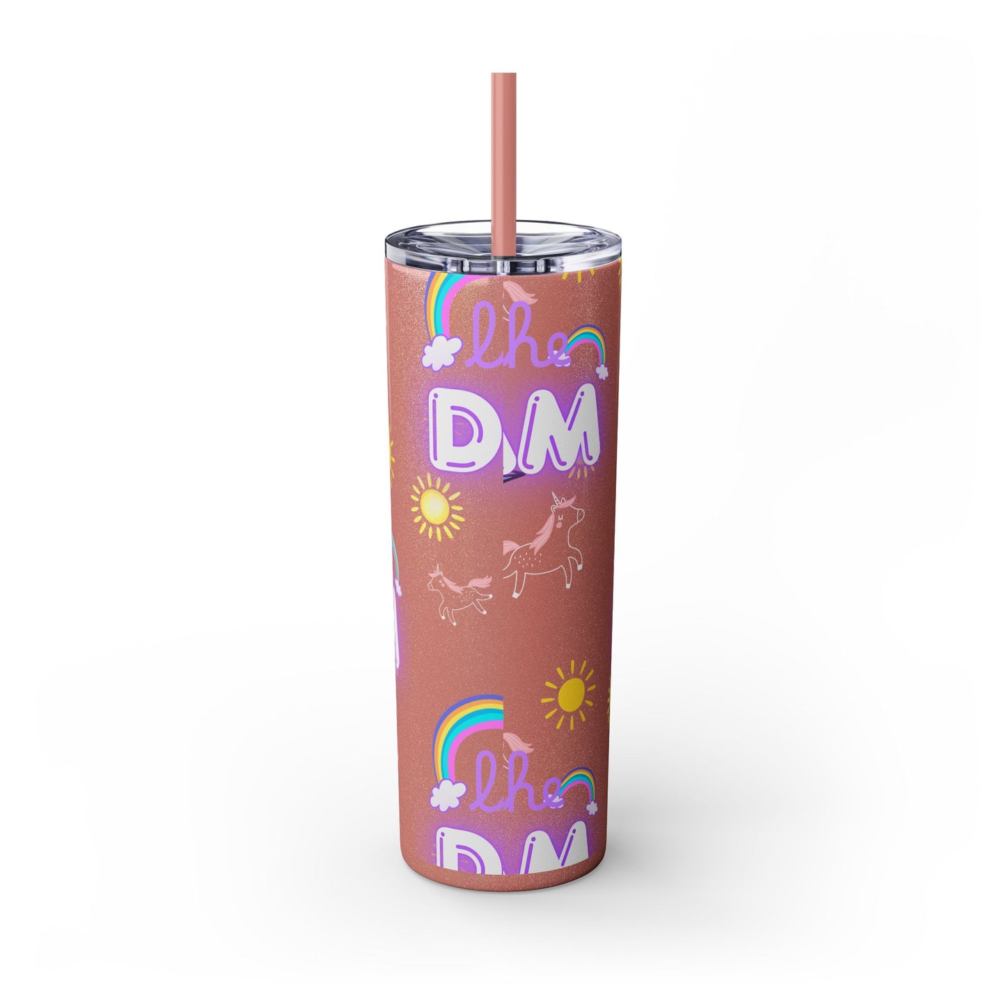 Living the Dream Skinny Tumbler with Straw - 20oz Inspirational Drinkware funny gift for nurses, EMT’s, paramedics, teachers