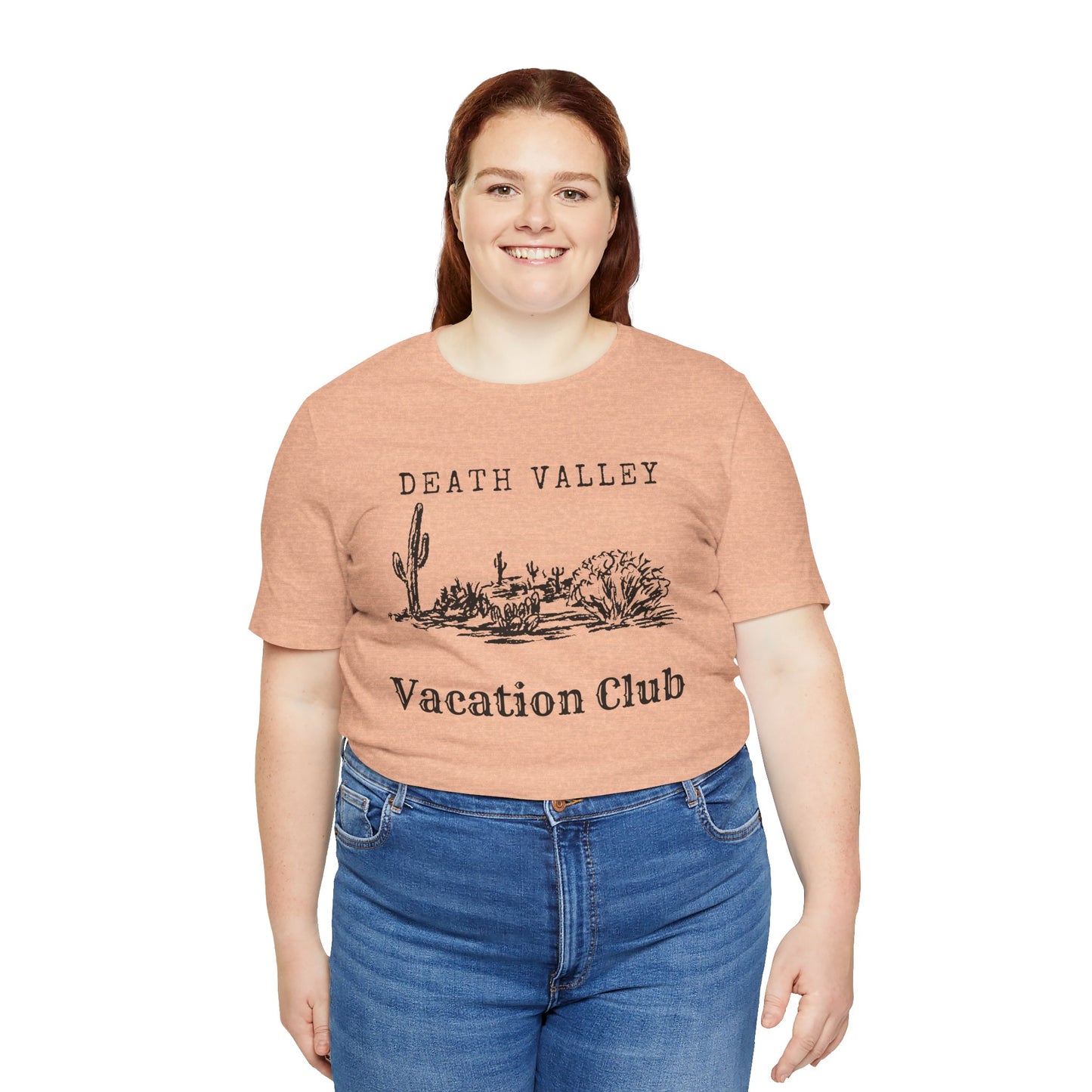 Death Valley Vacation Club Unisex Tee - Casual Cactus Graphic T-Shirt