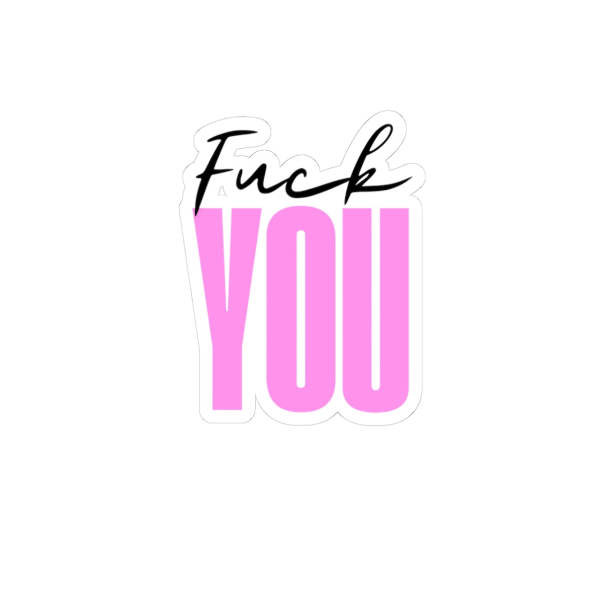 Bold Attitude Kiss-Cut Stickers | Funny Laptop Decor, Sassy Gifts, Mood Enhancers, Personalized Stickers, Expressions