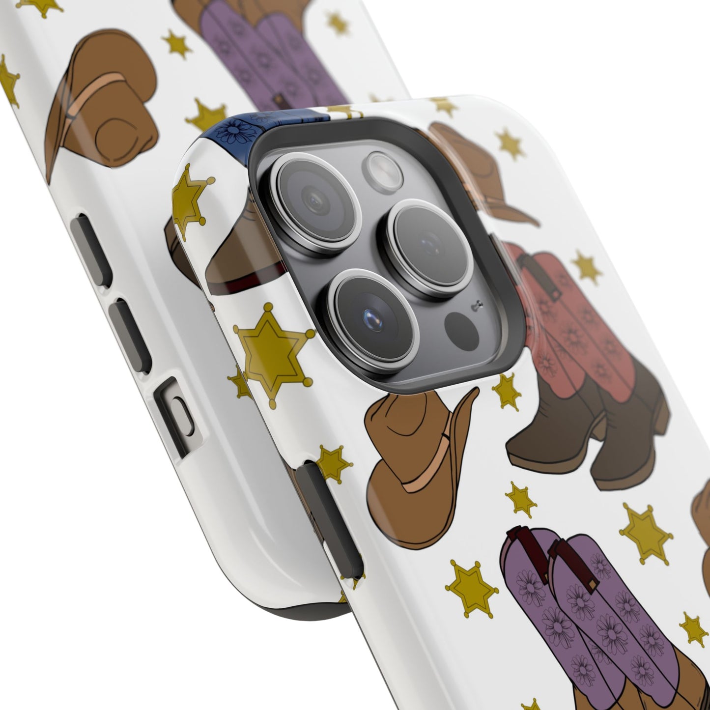 Cowboy Boots Magnetic Tough Case - Durable Phone Protection with Western Flair