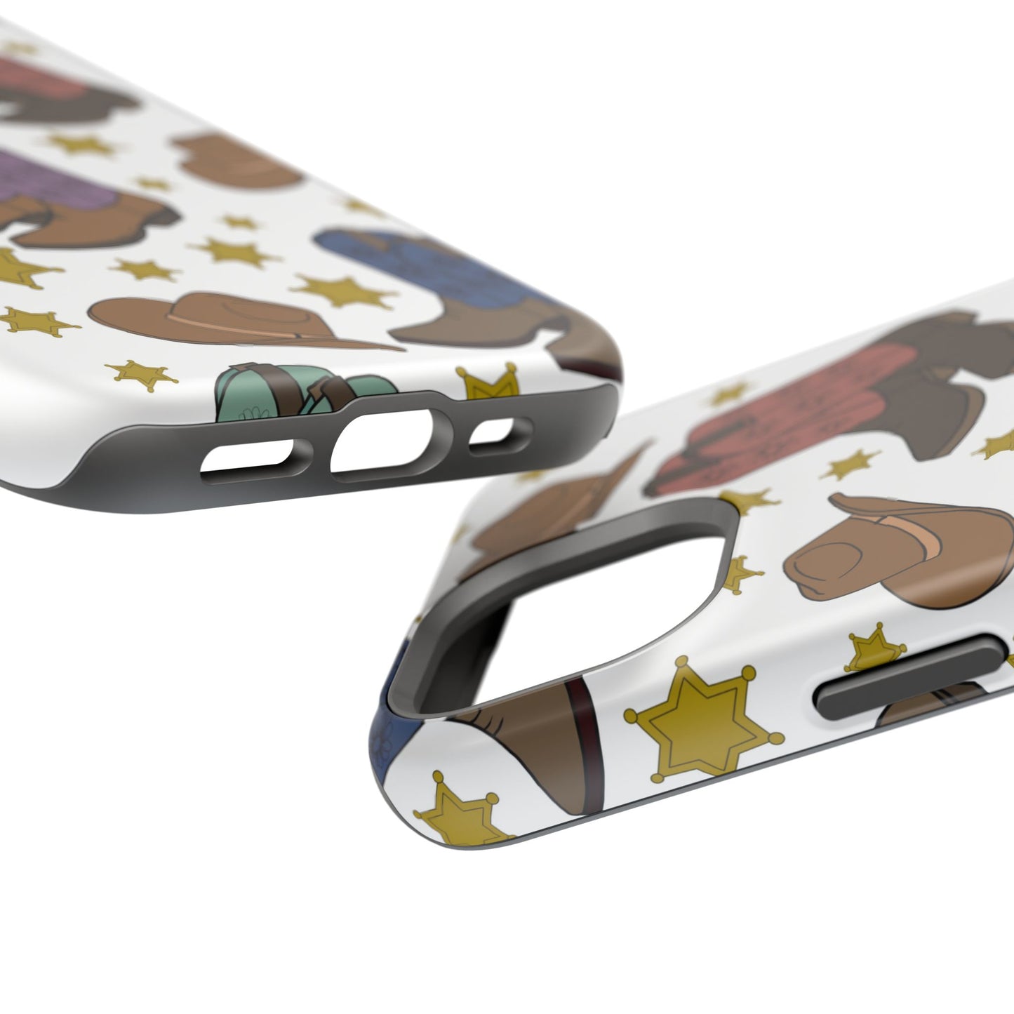 Cowboy Boots Magnetic Tough Case - Durable Phone Protection with Western Flair