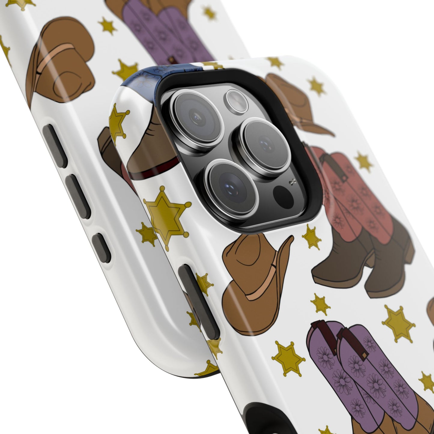 Cowboy Boots Magnetic Tough Case - Durable Phone Protection with Western Flair