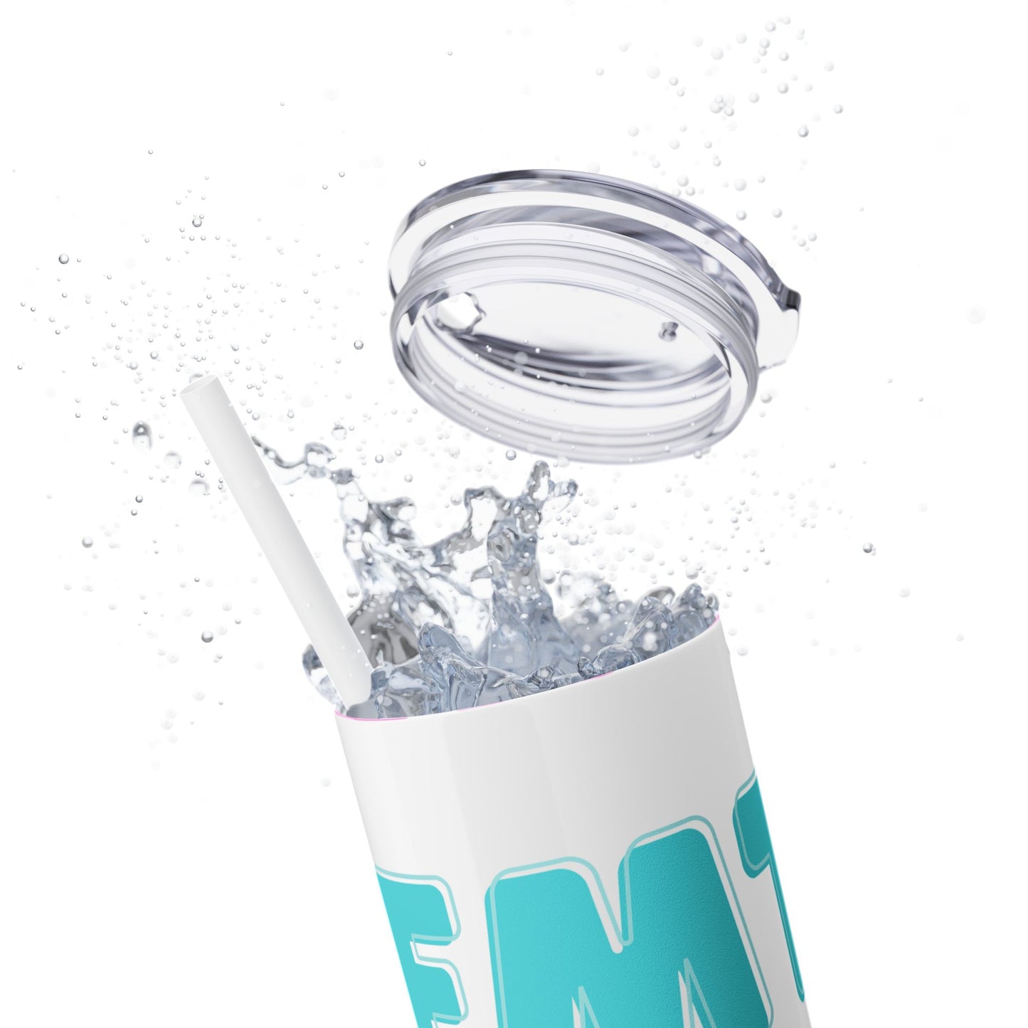 Unicorn 'EMT Life' Skinny Tumbler with Straw - 20oz Fun Drinkware