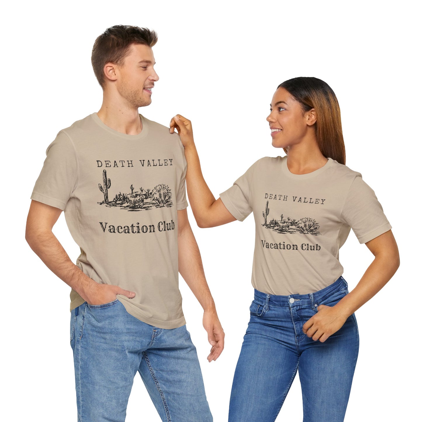 Death Valley Vacation Club Unisex Tee - Casual Cactus Graphic T-Shirt