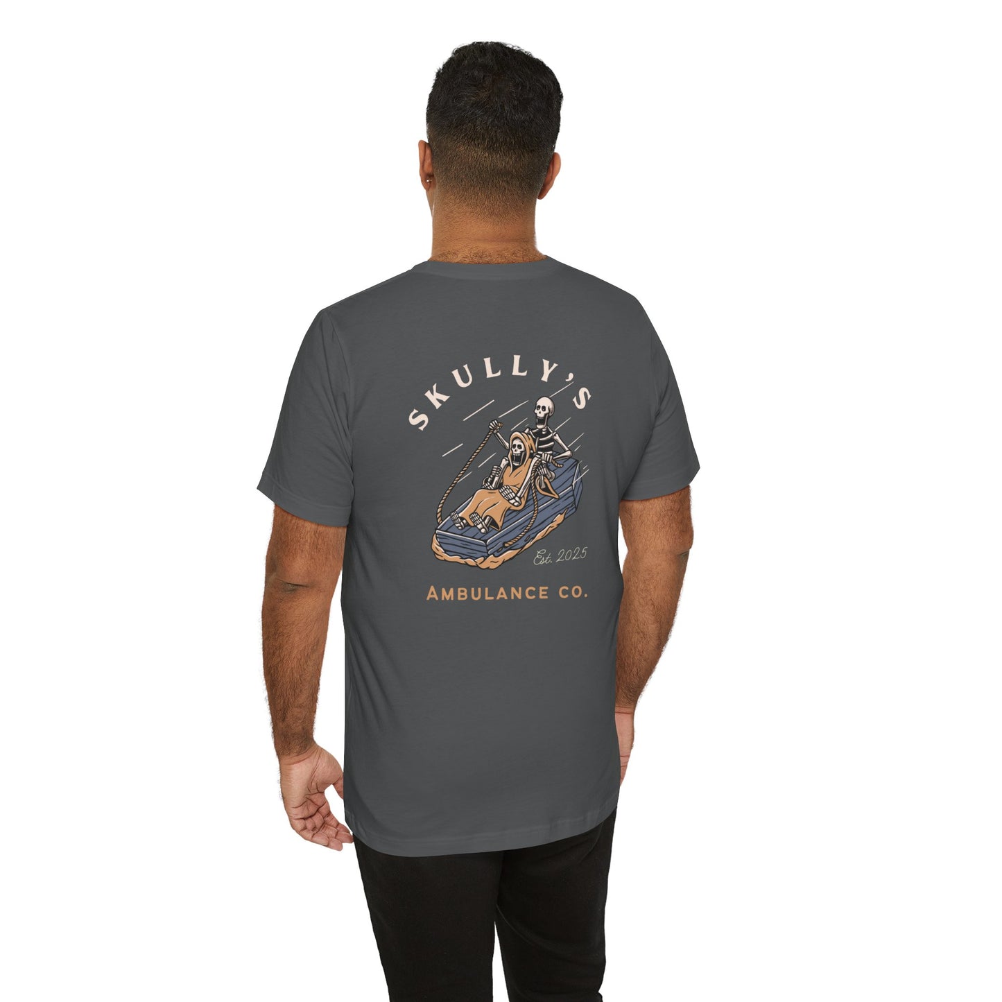 Skully’s Ambulance Co.| First Responder | Paramedic tshirt | EMT | skeleton shirt