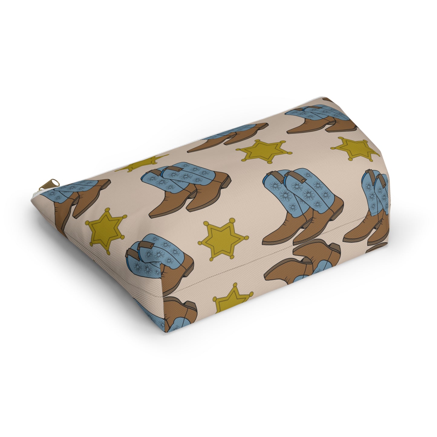Accessory Pouch with Cowboy Boots & Western Star Design