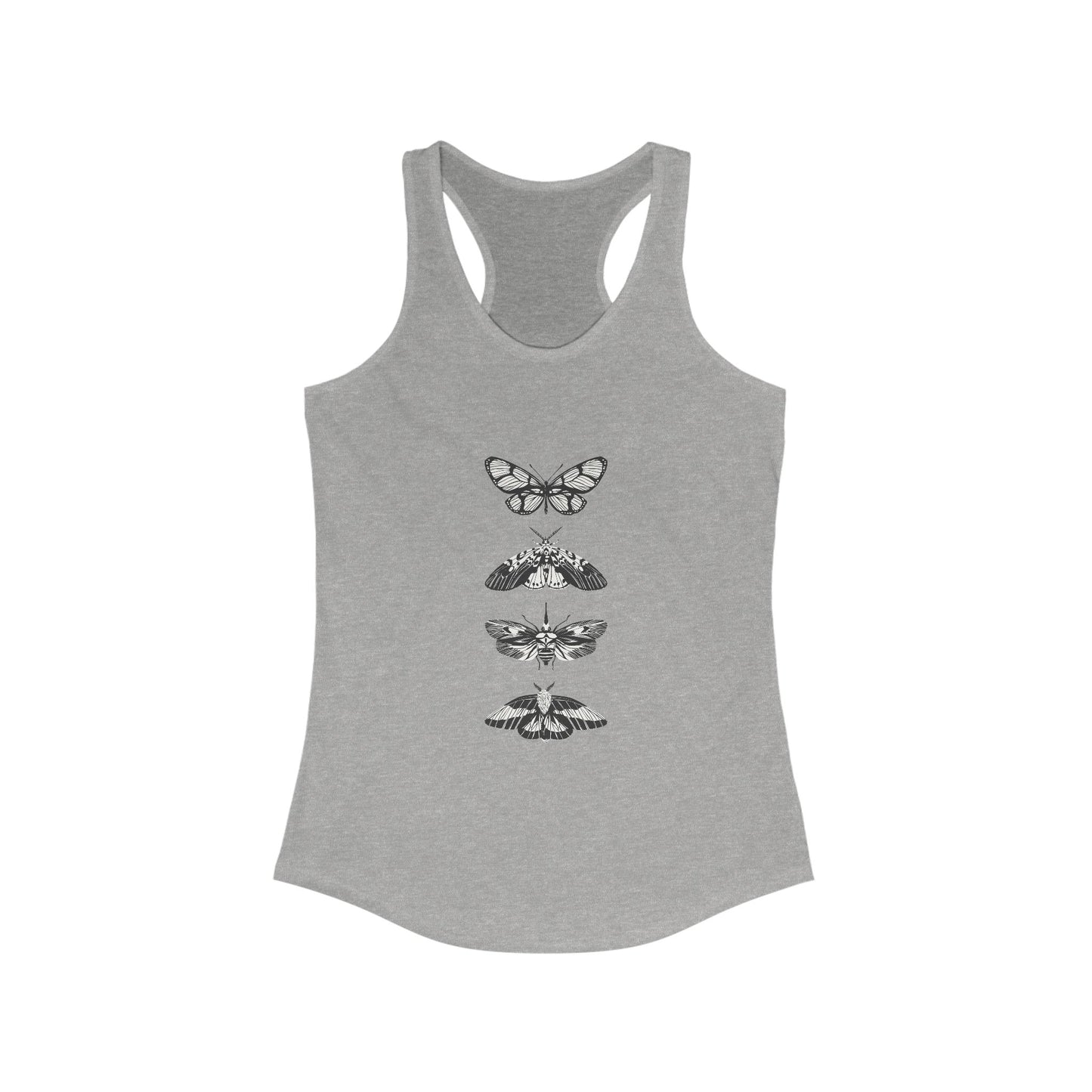 Women's Butterfly Graphic Racerback Tank - Ideal for Summer & Casual Look