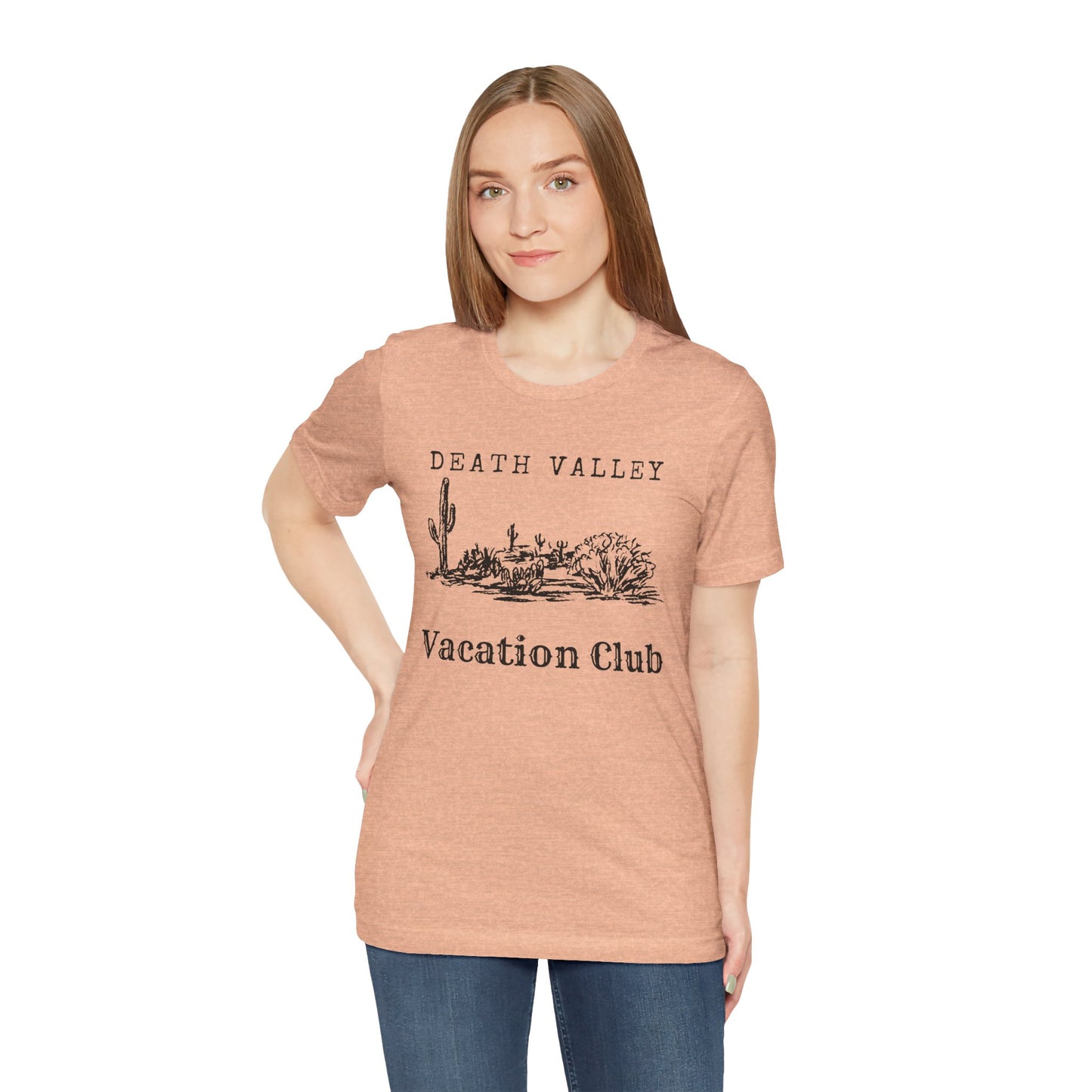 Death Valley Vacation Club Unisex Tee - Casual Cactus Graphic T-Shirt
