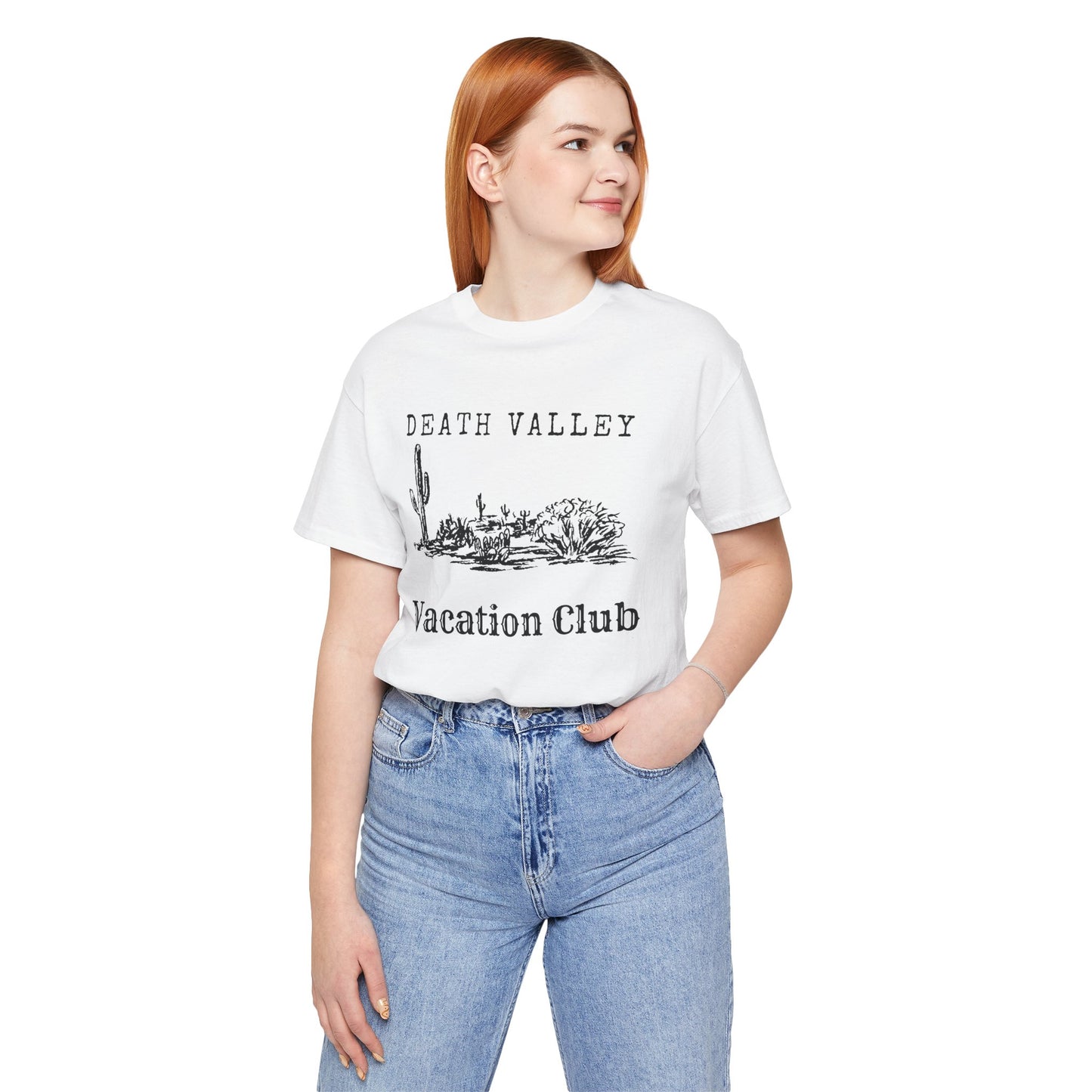 Death Valley Vacation Club Unisex Tee - Casual Cactus Graphic T-Shirt