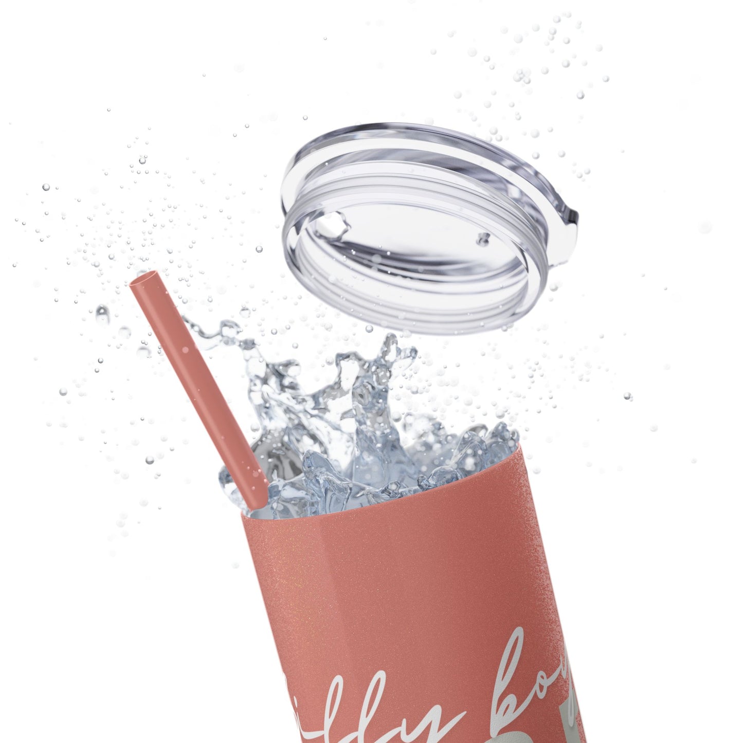 Silly boys EMS is for Girl Skinny Tumbler with Straw - 20oz Travel Cup