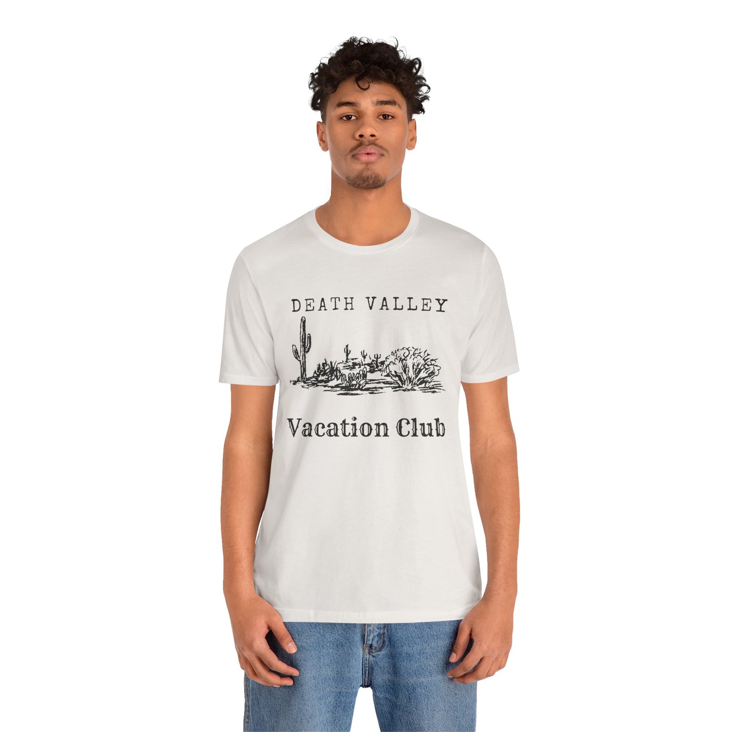 Death Valley Vacation Club Unisex Tee - Casual Cactus Graphic T-Shirt