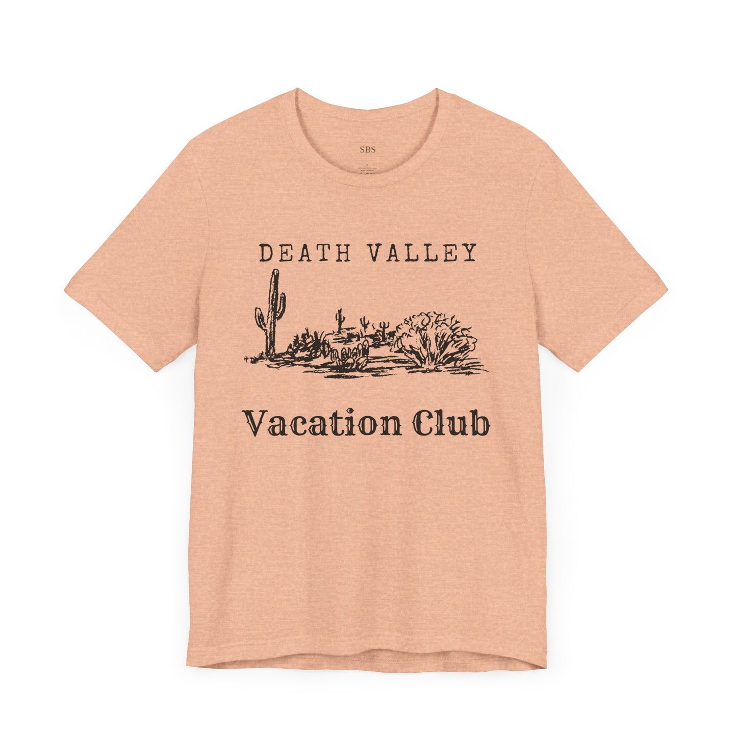 Death Valley Vacation Club Unisex Tee - Casual Cactus Graphic T-Shirt