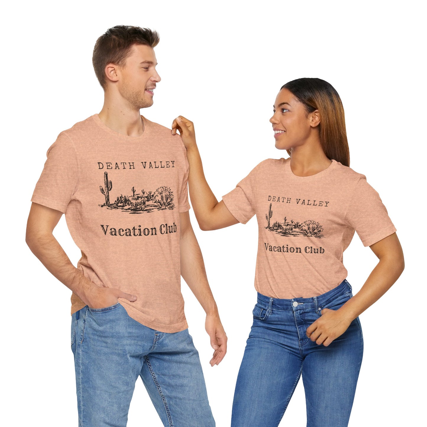 Death Valley Vacation Club Unisex Tee - Casual Cactus Graphic T-Shirt