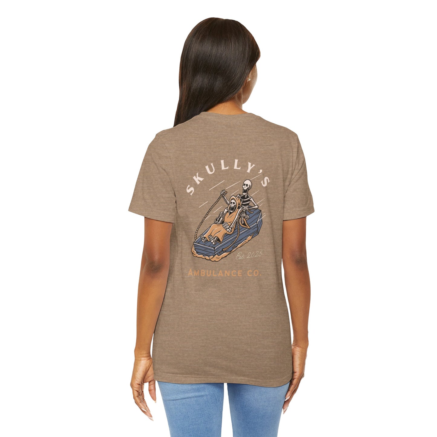 Skully’s Ambulance Co.| First Responder | Paramedic tshirt | EMT | skeleton shirt