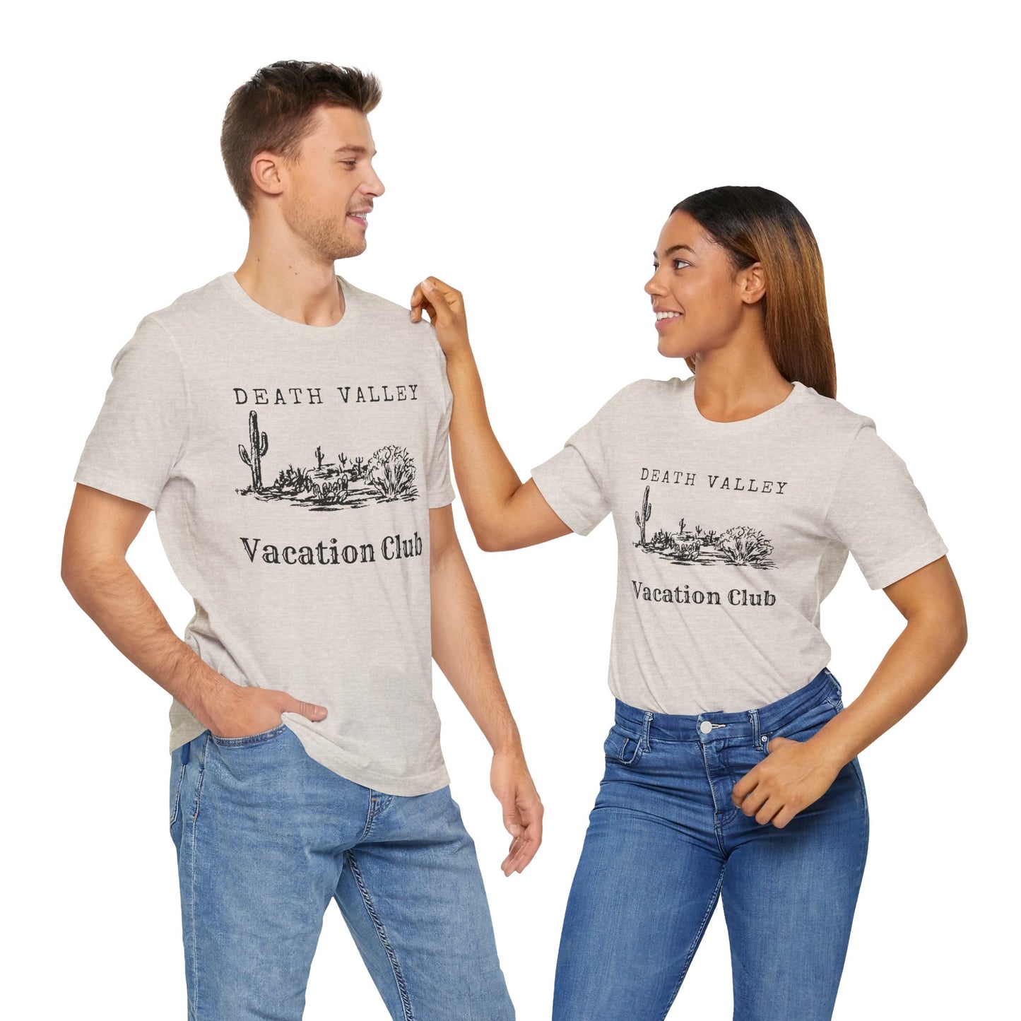 Death Valley Vacation Club Unisex Tee - Casual Cactus Graphic T-Shirt