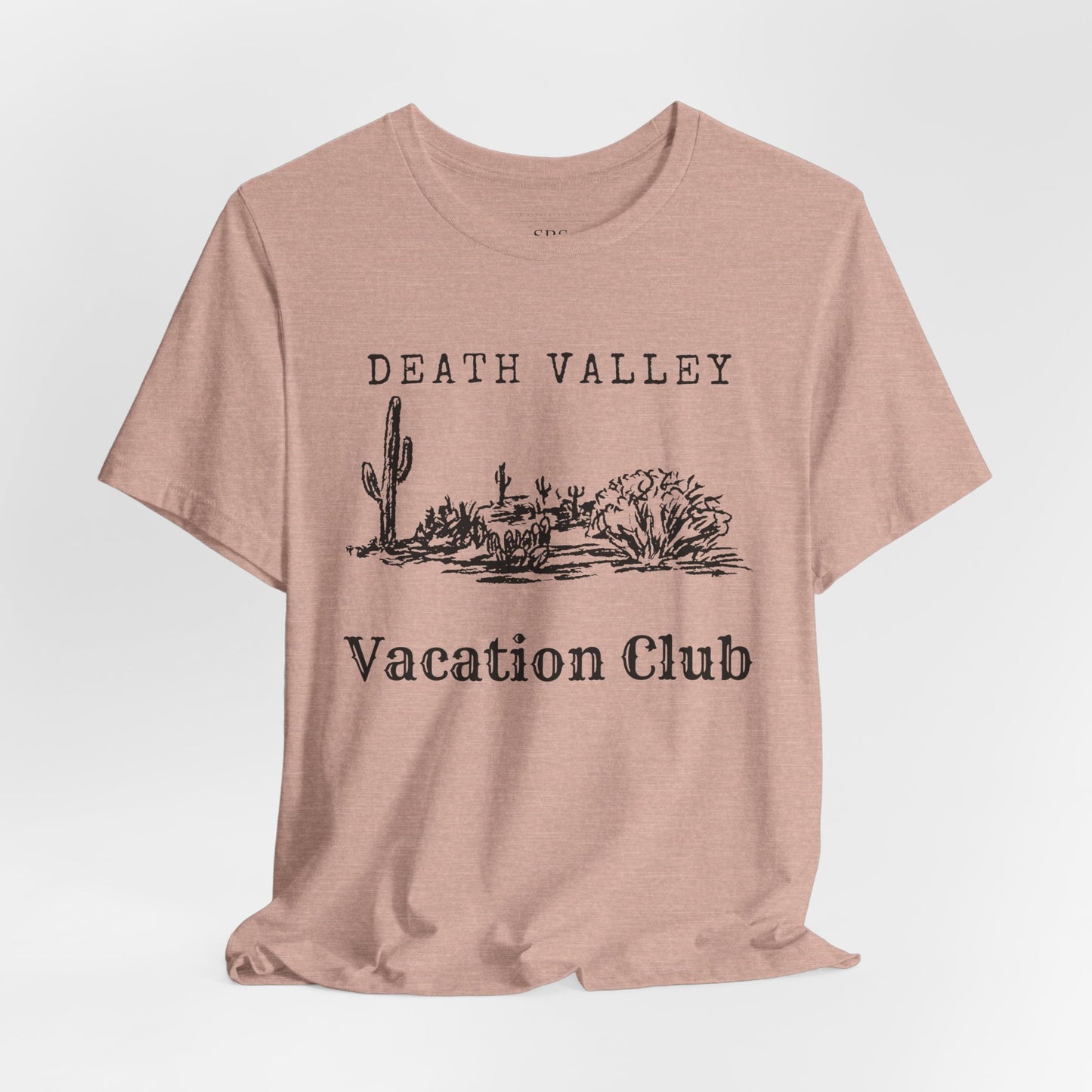 Death Valley Vacation Club Unisex Tee - Casual Cactus Graphic T-Shirt