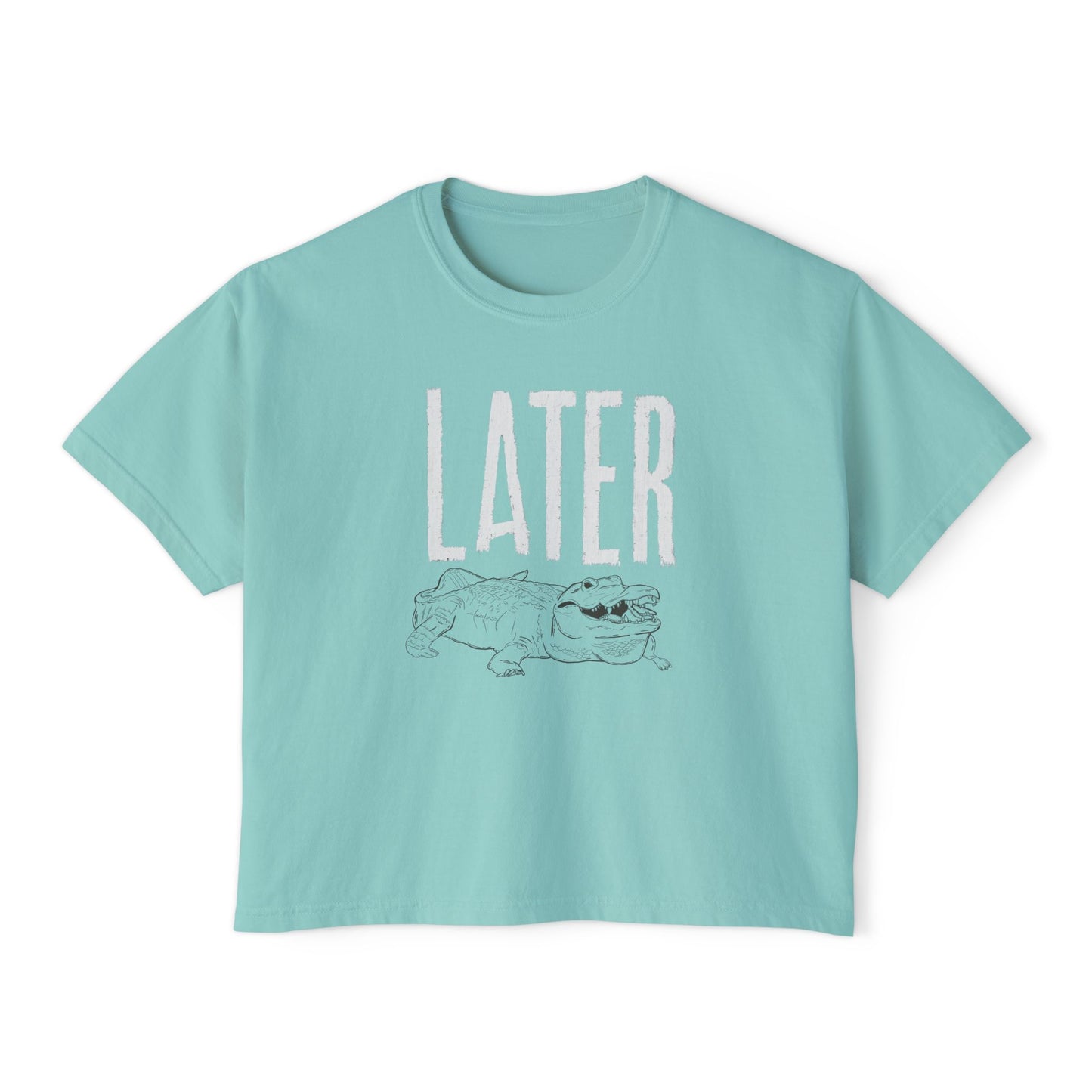 Women's Boxy Tee - 'Later Gator' Casual T-Shirt for Relaxed Vibes