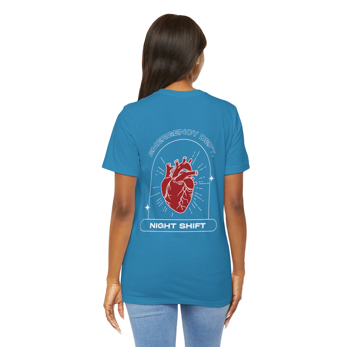 Emergency Department Printed Unisex Tee - Casual Comfort, Gift for Heart Lovers, Everyday Wear, Unique Style, Casual T-Shirt