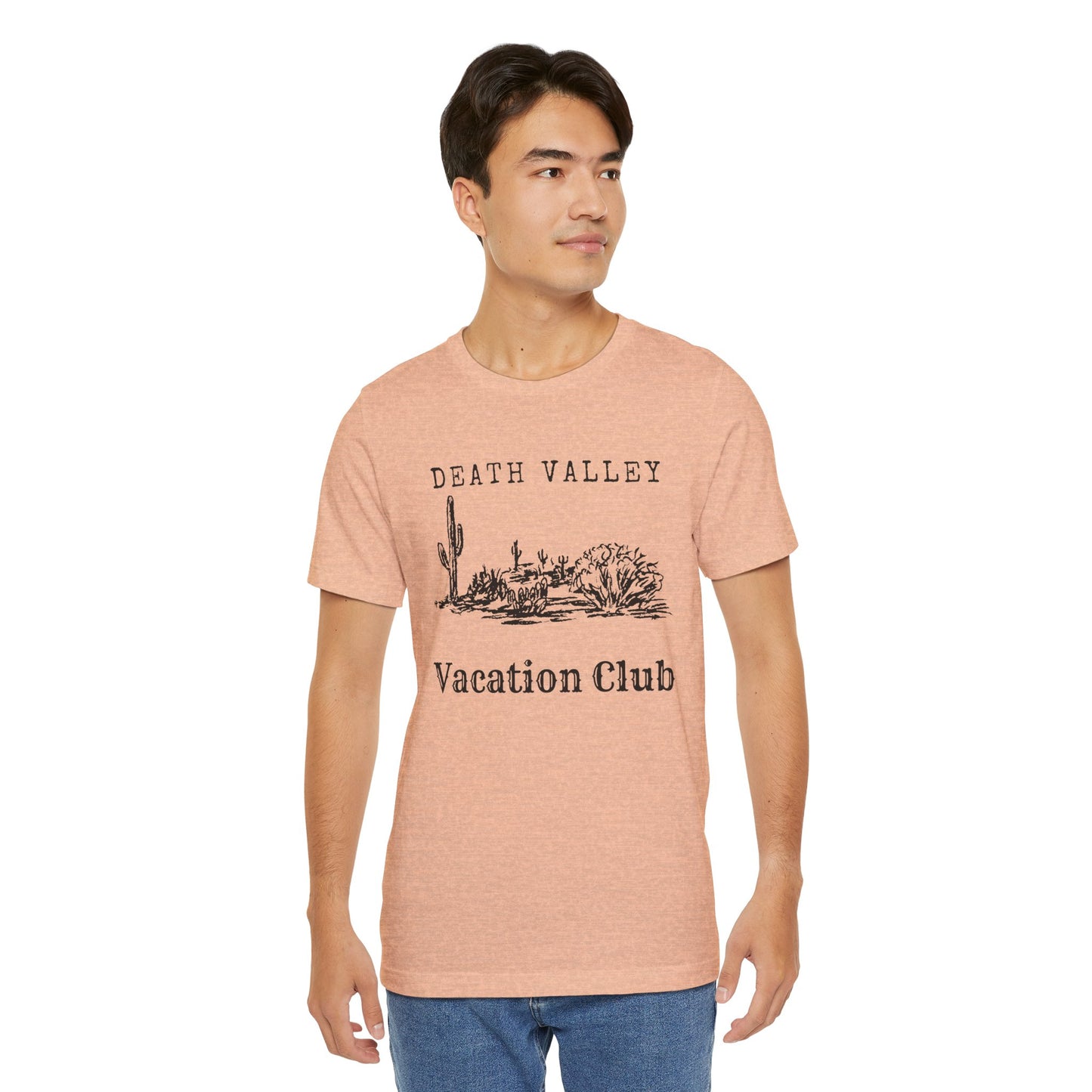 Death Valley Vacation Club Unisex Tee - Casual Cactus Graphic T-Shirt