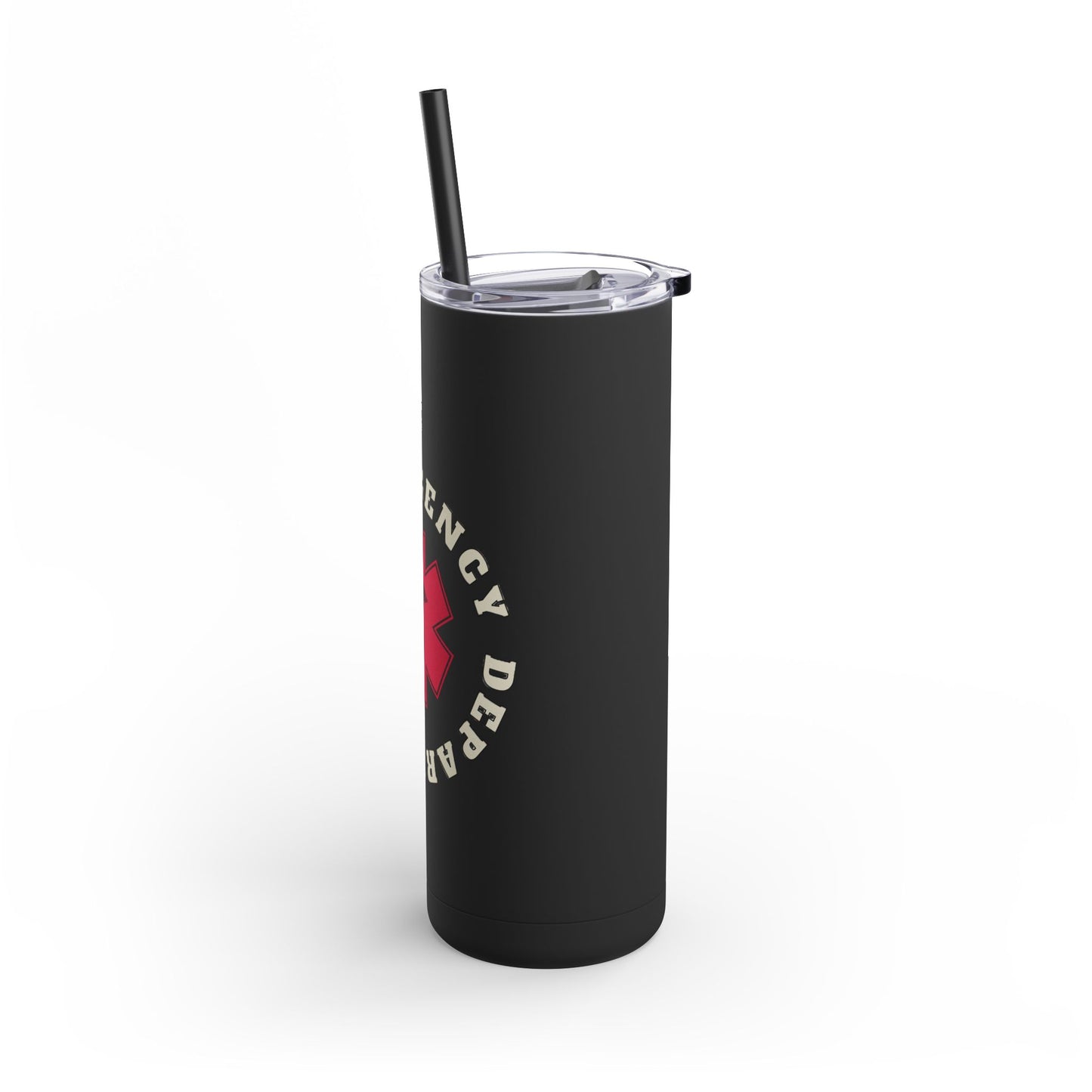 Emergency Department | EMS 20oz Skinny Tumbler - Matte Black