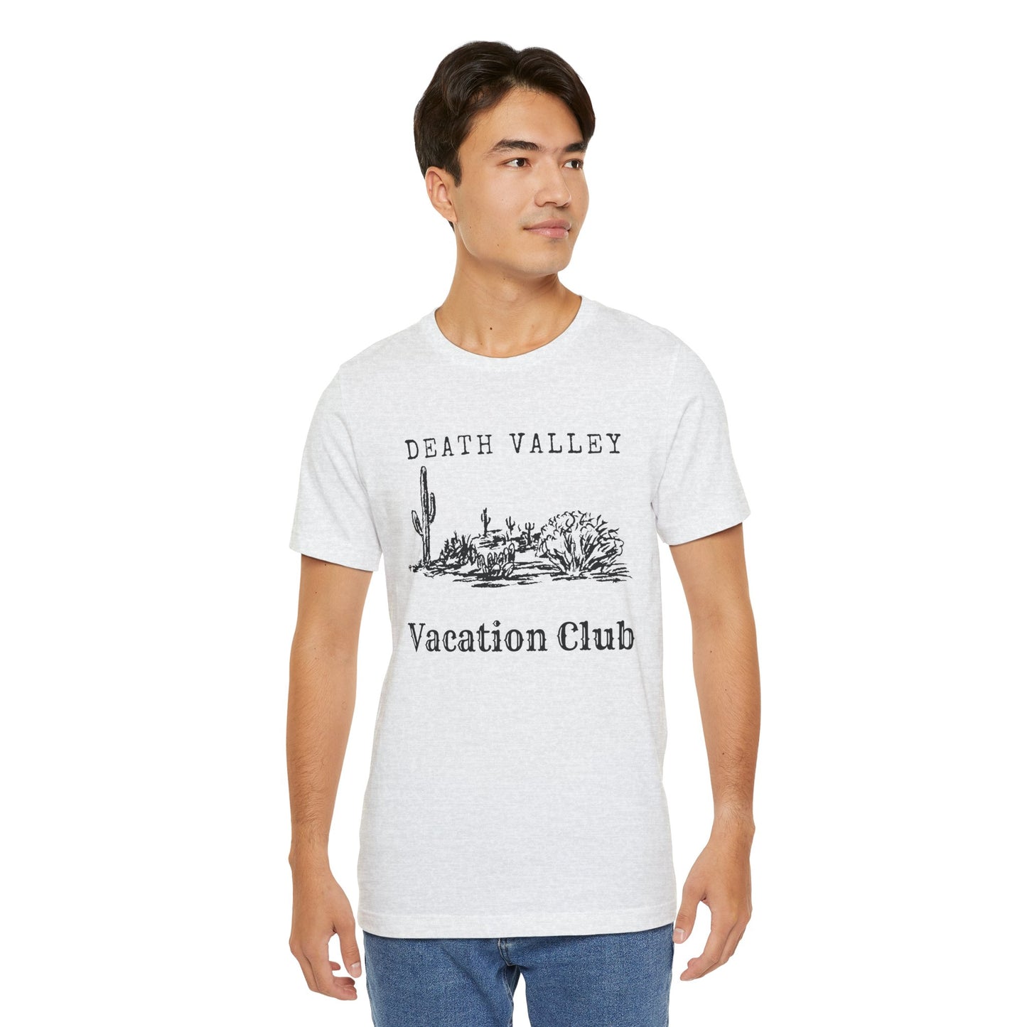 Death Valley Vacation Club Unisex Tee - Casual Cactus Graphic T-Shirt