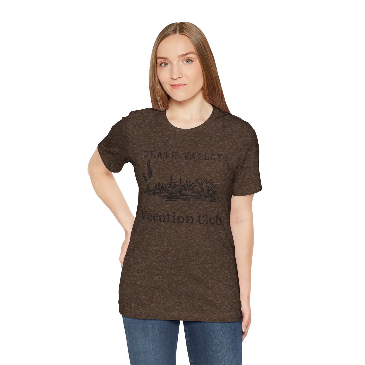 Death Valley Vacation Club Unisex Tee - Casual Cactus Graphic T-Shirt