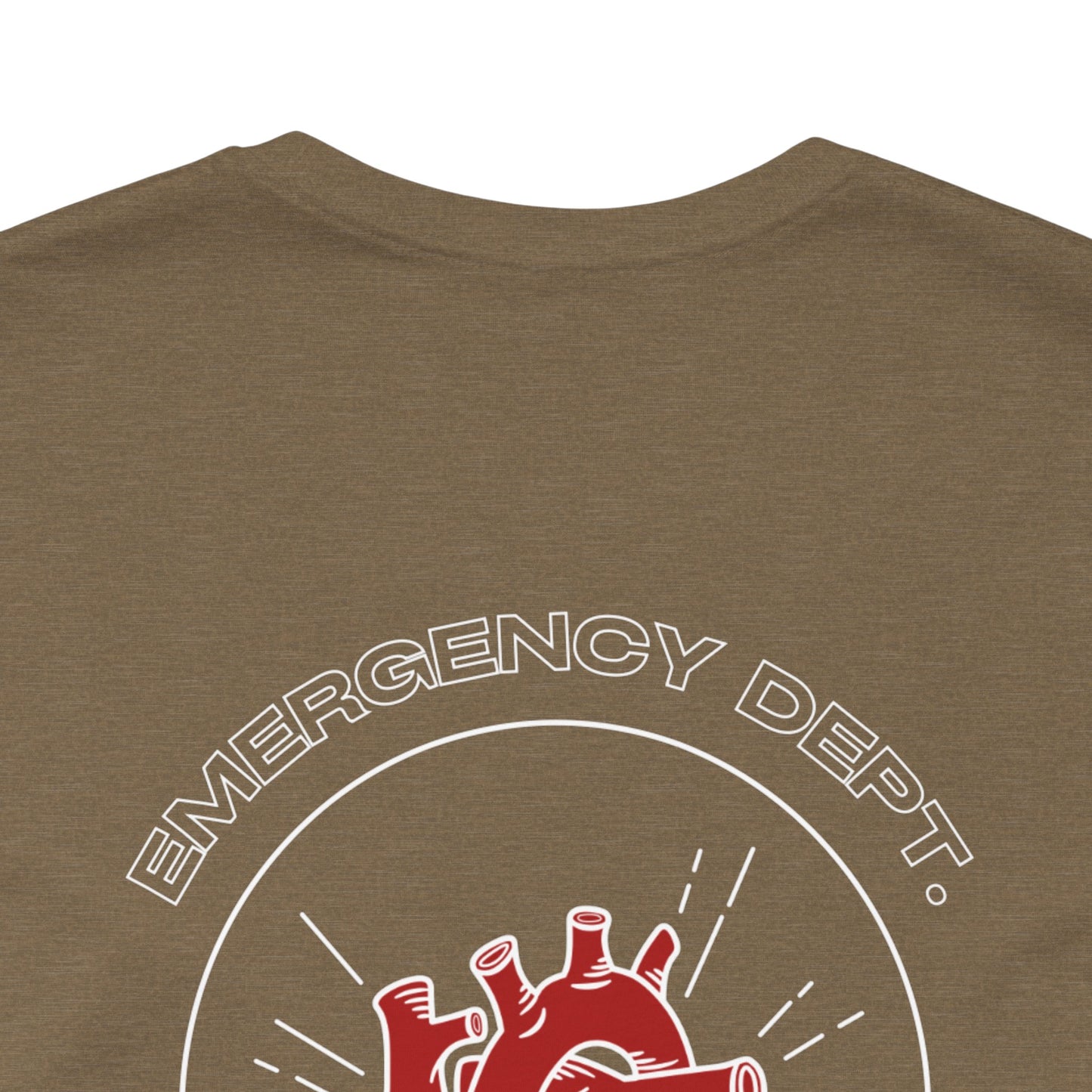 Emergency Department Printed Unisex Tee - Casual Comfort, Gift for Heart Lovers, Everyday Wear, Unique Style, Casual T-Shirt