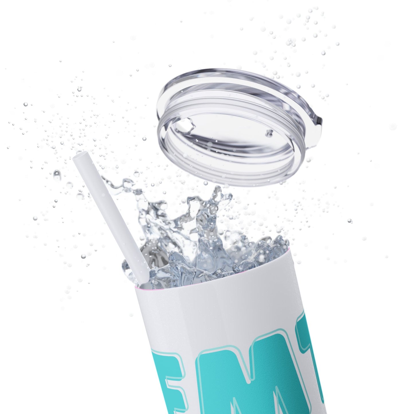 Unicorn 'EMT Life' Skinny Tumbler with Straw - 20oz Fun Drinkware