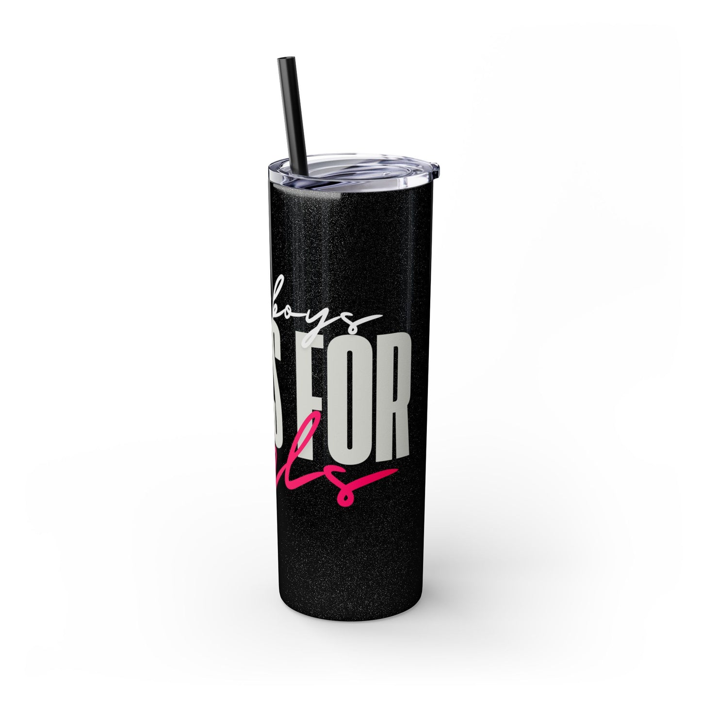 Silly boys EMS is for Girl Skinny Tumbler with Straw - 20oz Travel Cup