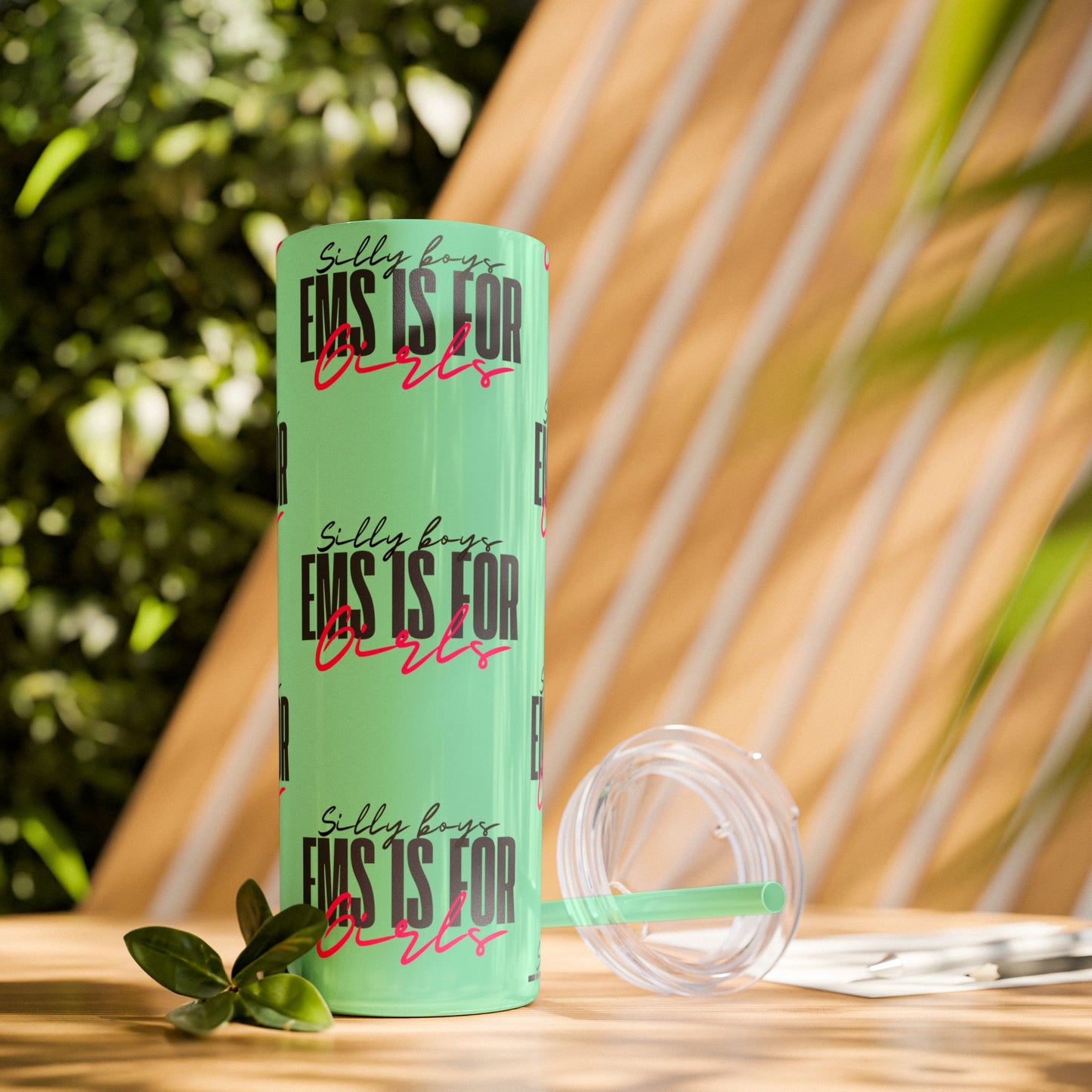 Silly Boys Skinny Tumbler with Straw, 20oz - Perfect Gift for EMT & Paramedics Celebrations