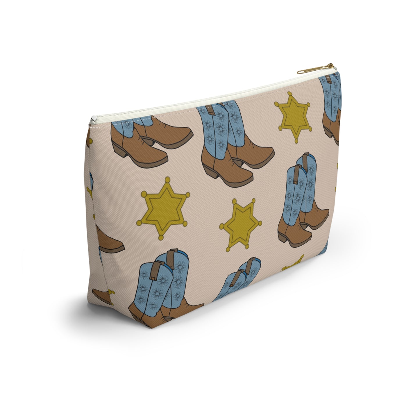 Accessory Pouch with Cowboy Boots & Western Star Design