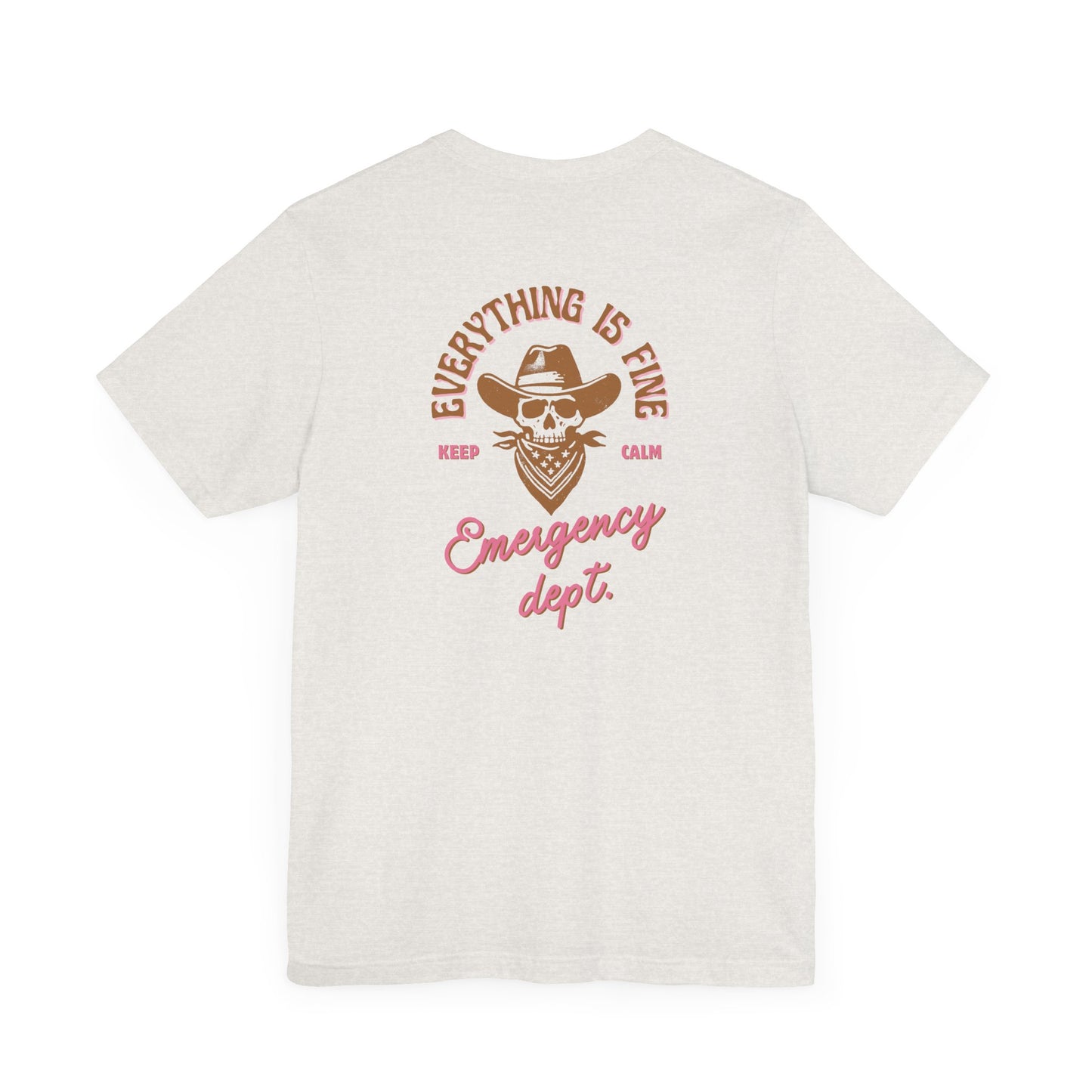 Vintage Graphic Tee| Emergency department | shirts for Nurses| ED Tech| ER| Western skeleton shirt