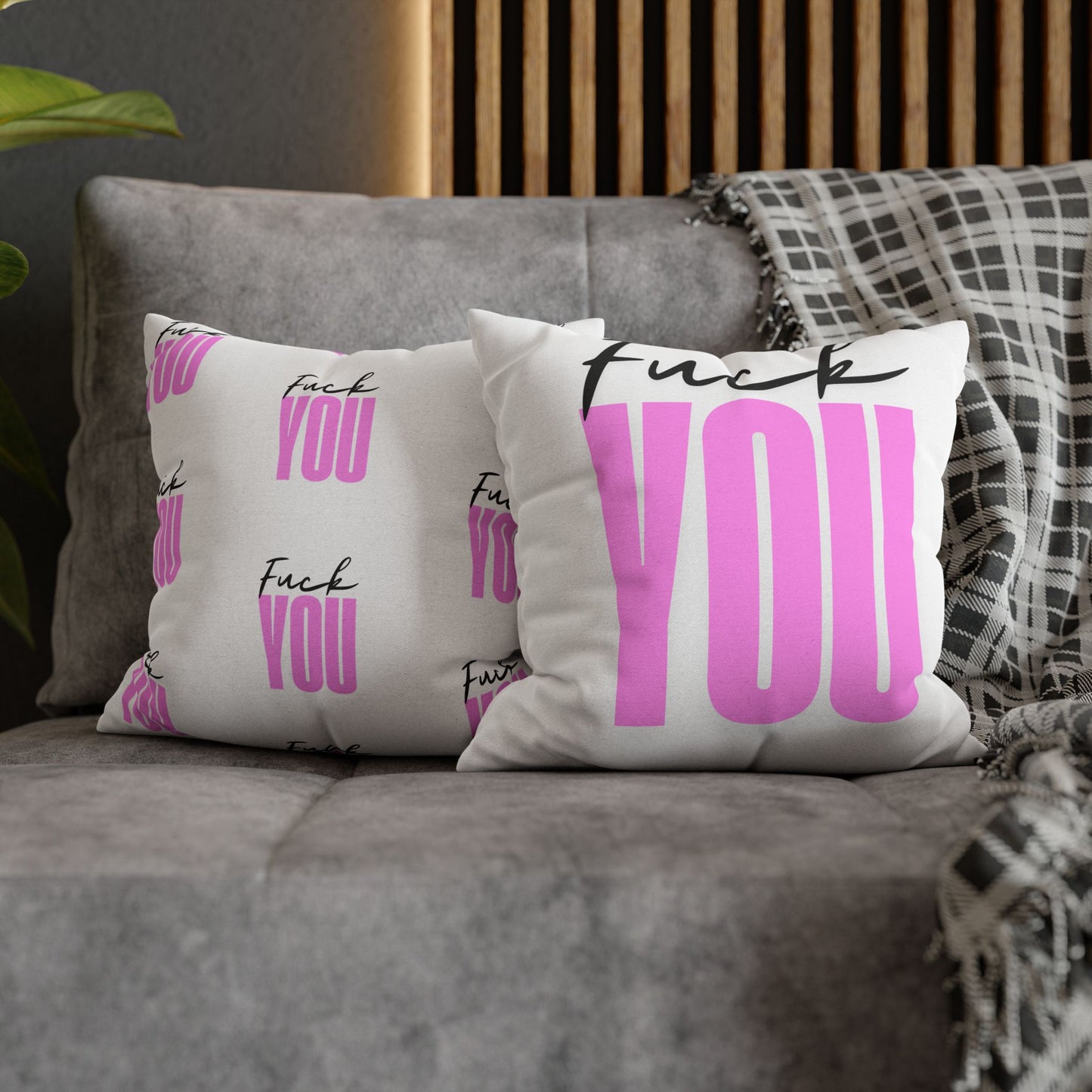 Bold Statement Pillowcase - "Fuck YOU" Design