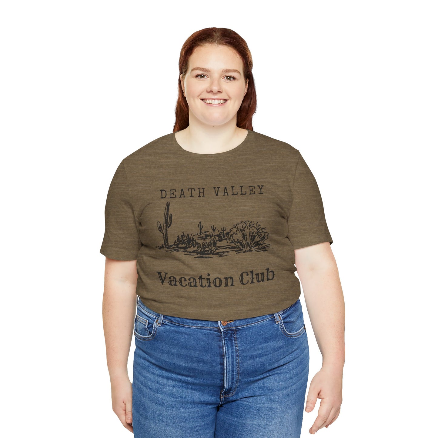 Death Valley Vacation Club Unisex Tee - Casual Cactus Graphic T-Shirt