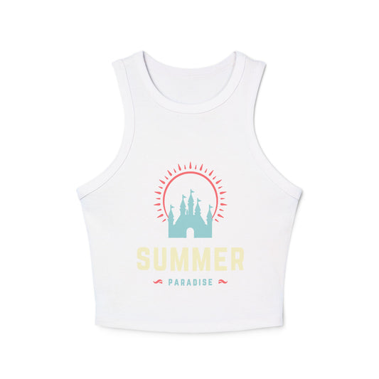Retro Mickey Mouse Racer Tank Top - Perfect for Summer Vibes
