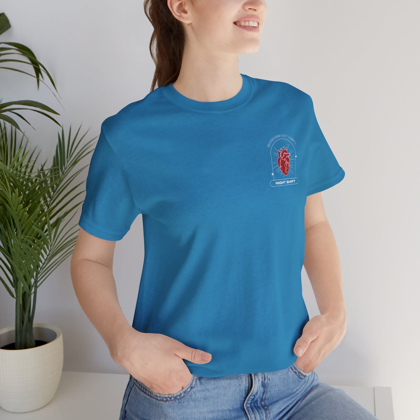 Emergency Department Printed Unisex Tee - Casual Comfort, Gift for Heart Lovers, Everyday Wear, Unique Style, Casual T-Shirt