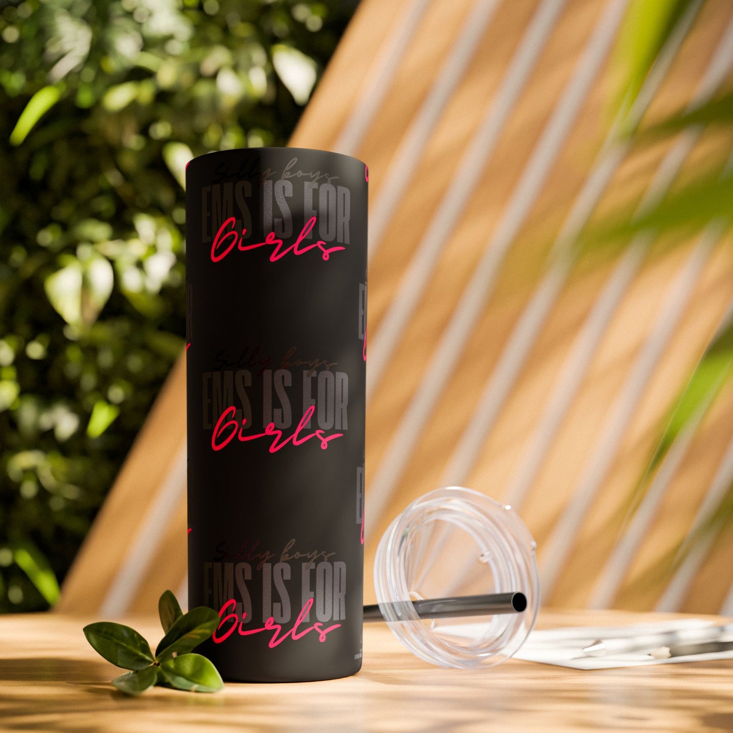 Silly Boys Skinny Tumbler with Straw, 20oz - Perfect Gift for EMT & Paramedics Celebrations