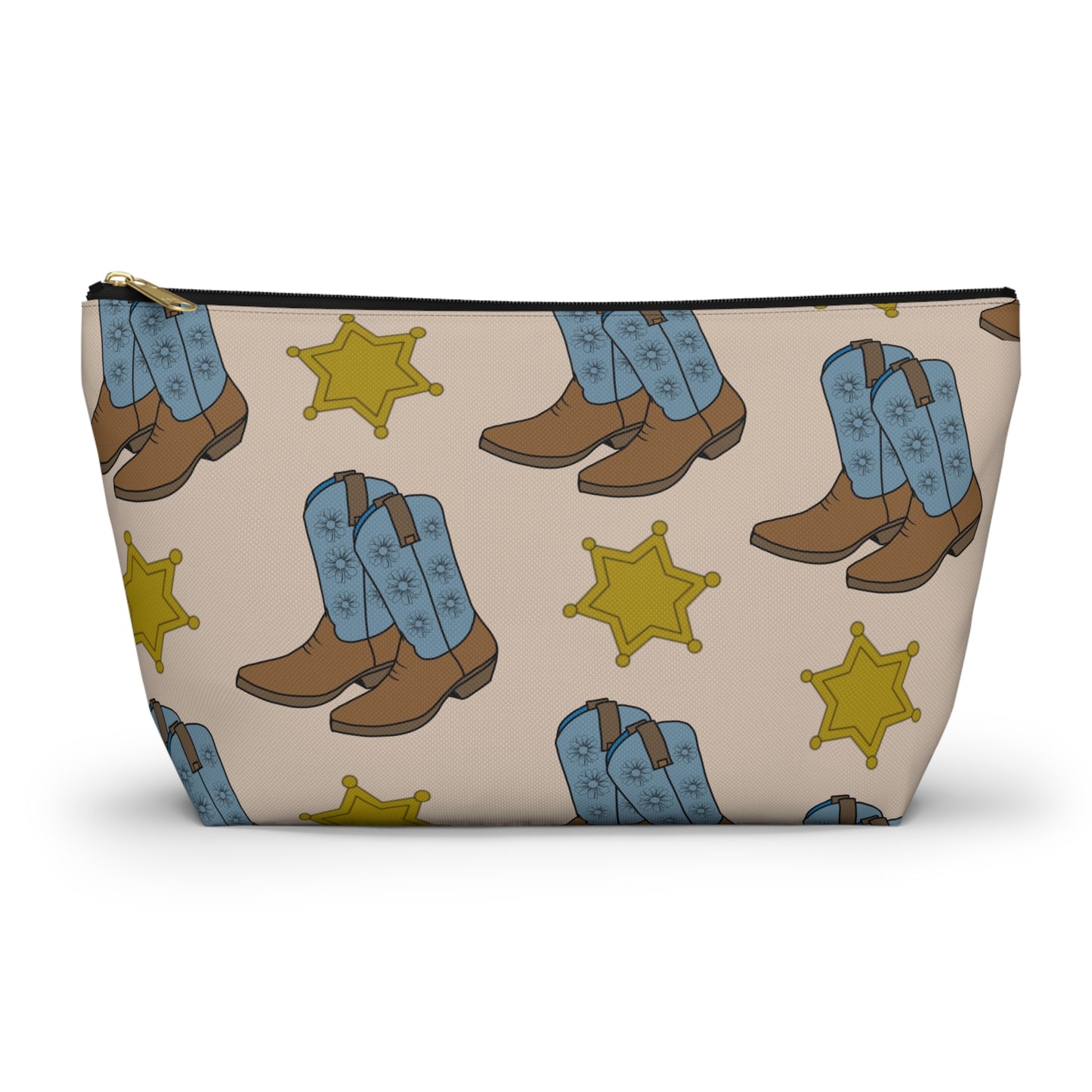 Accessory Pouch with Cowboy Boots & Western Star Design