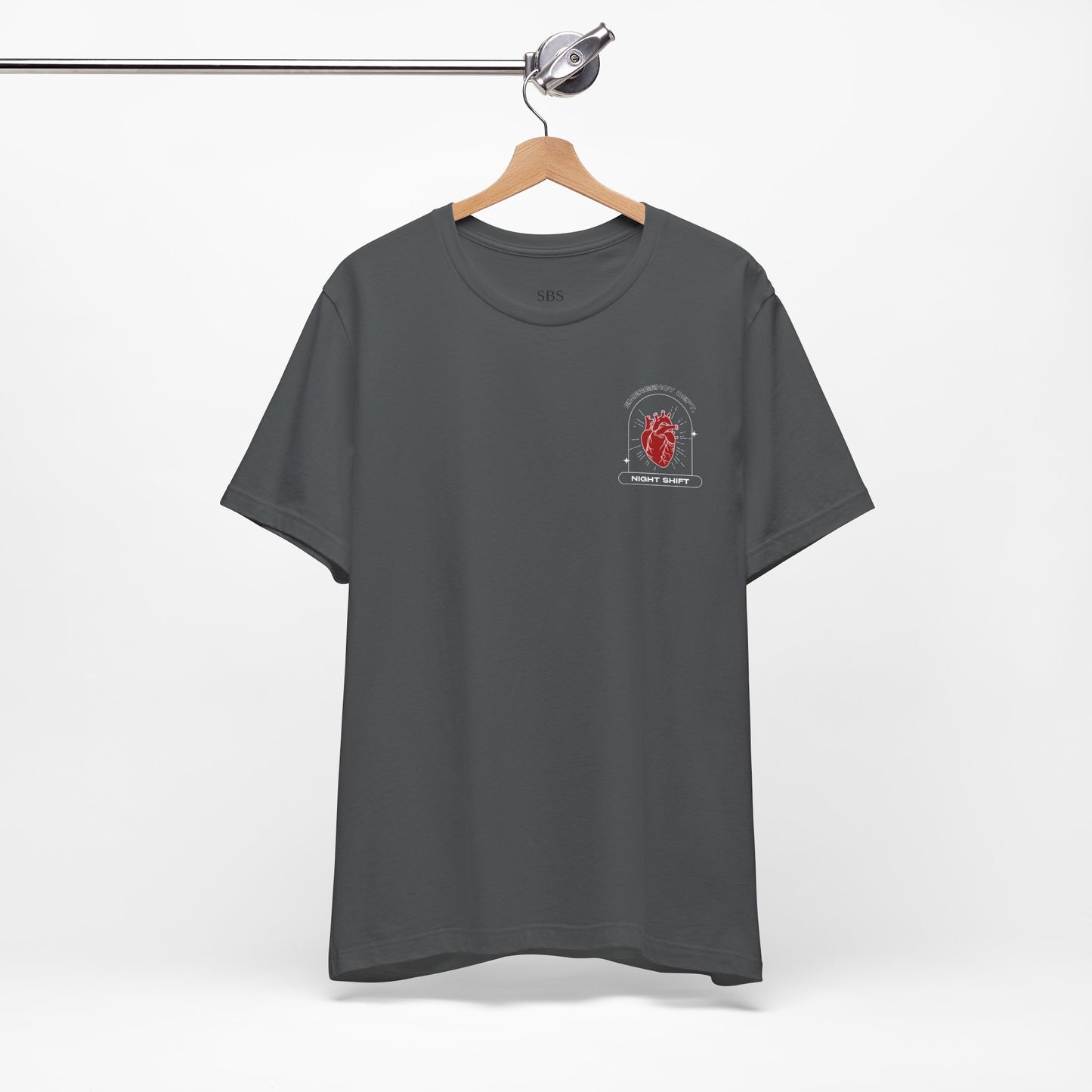 Emergency Department Printed Unisex Tee - Casual Comfort, Gift for Heart Lovers, Everyday Wear, Unique Style, Casual T-Shirt